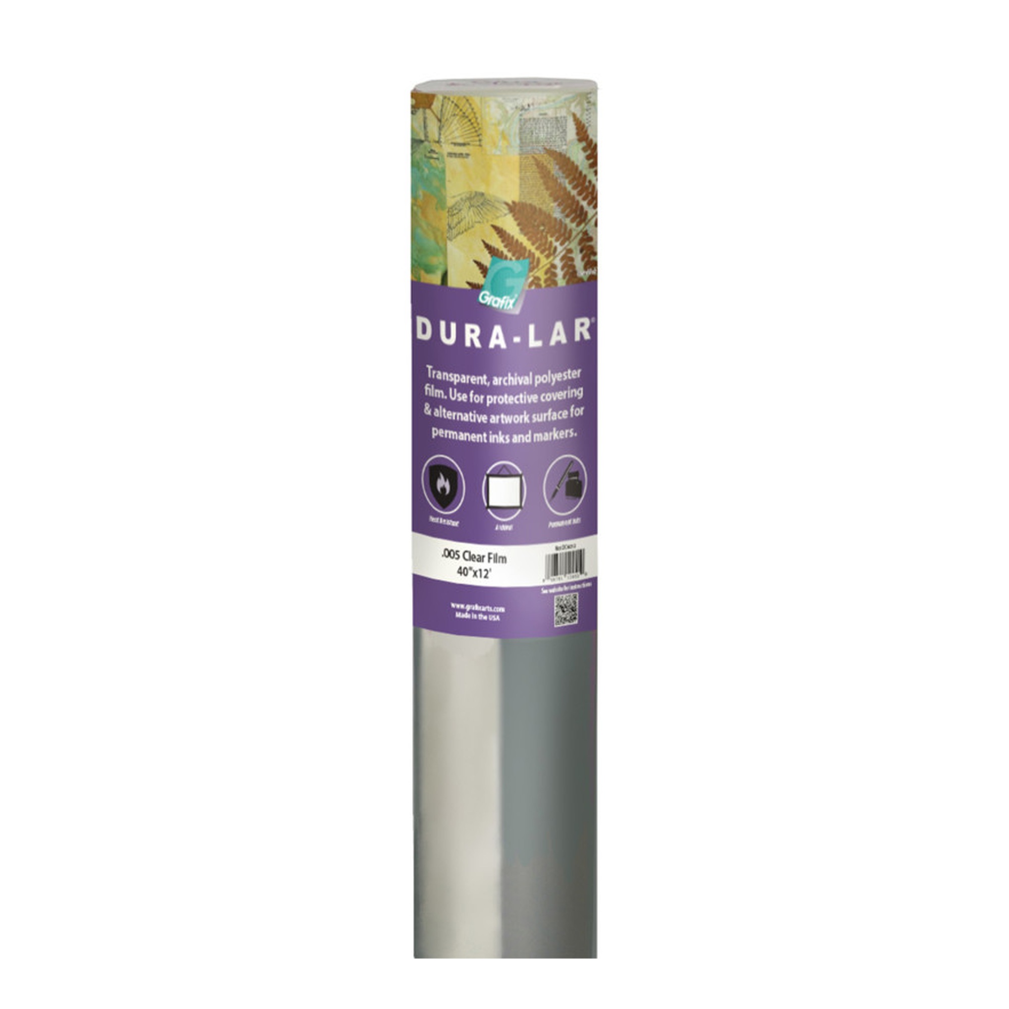 Clear Polyester Film Roll, 40 in. x 12 ft.