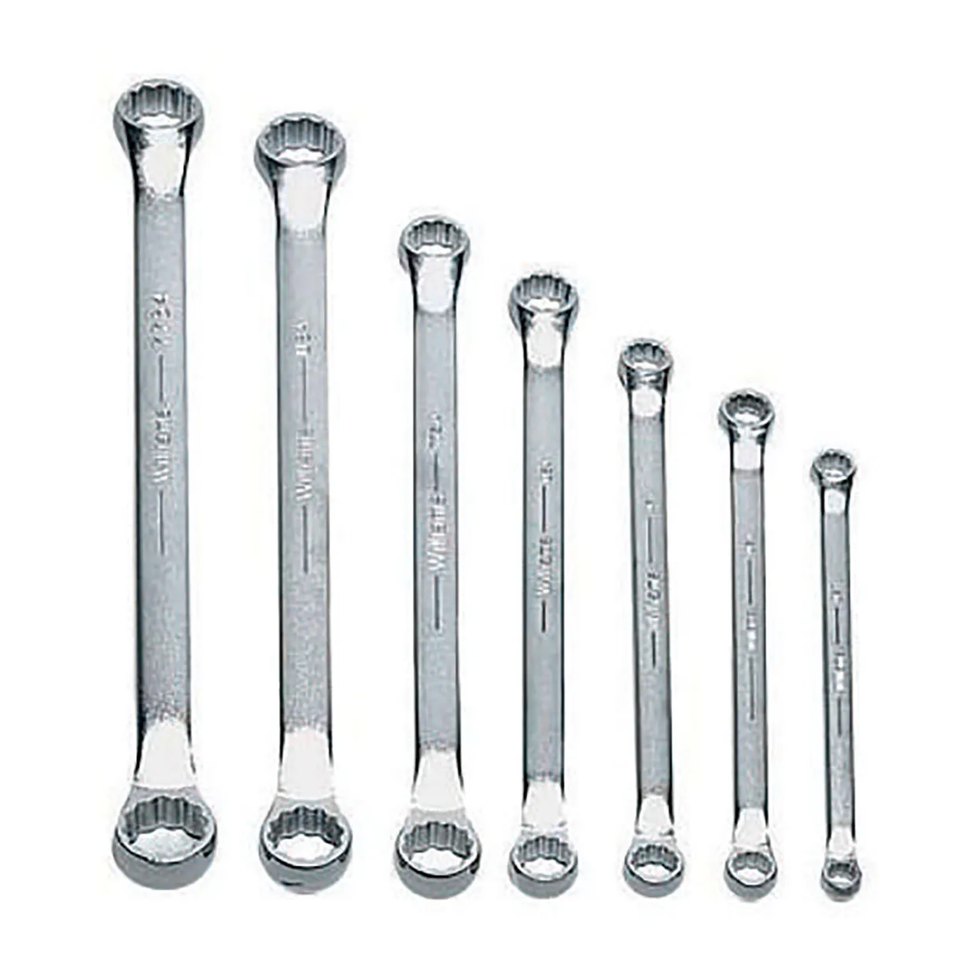 7-Piece 10° Offset Double Box-End Wrench Set