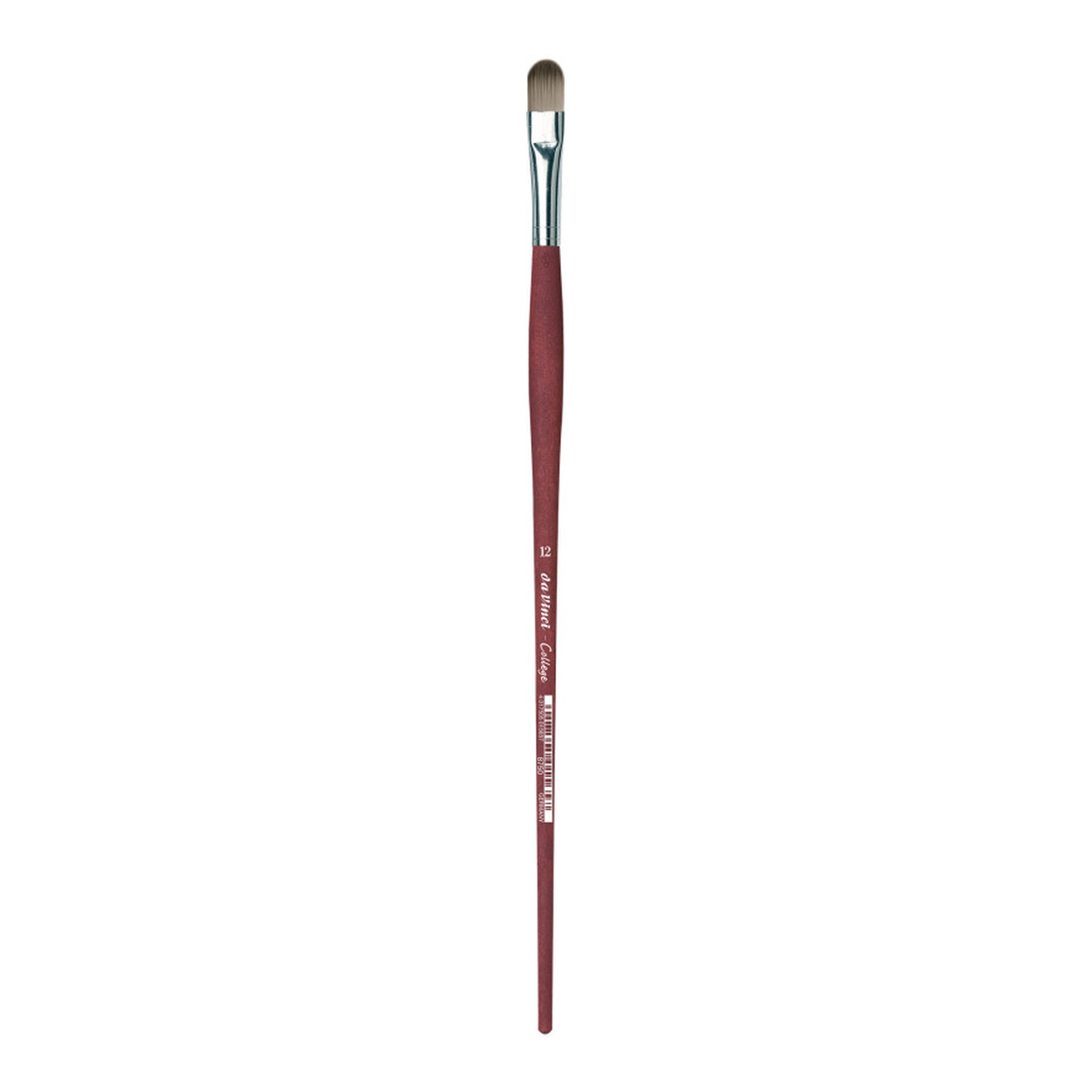 Student Synthetic Filbert Brush for Acrylic and Oil, Size 12