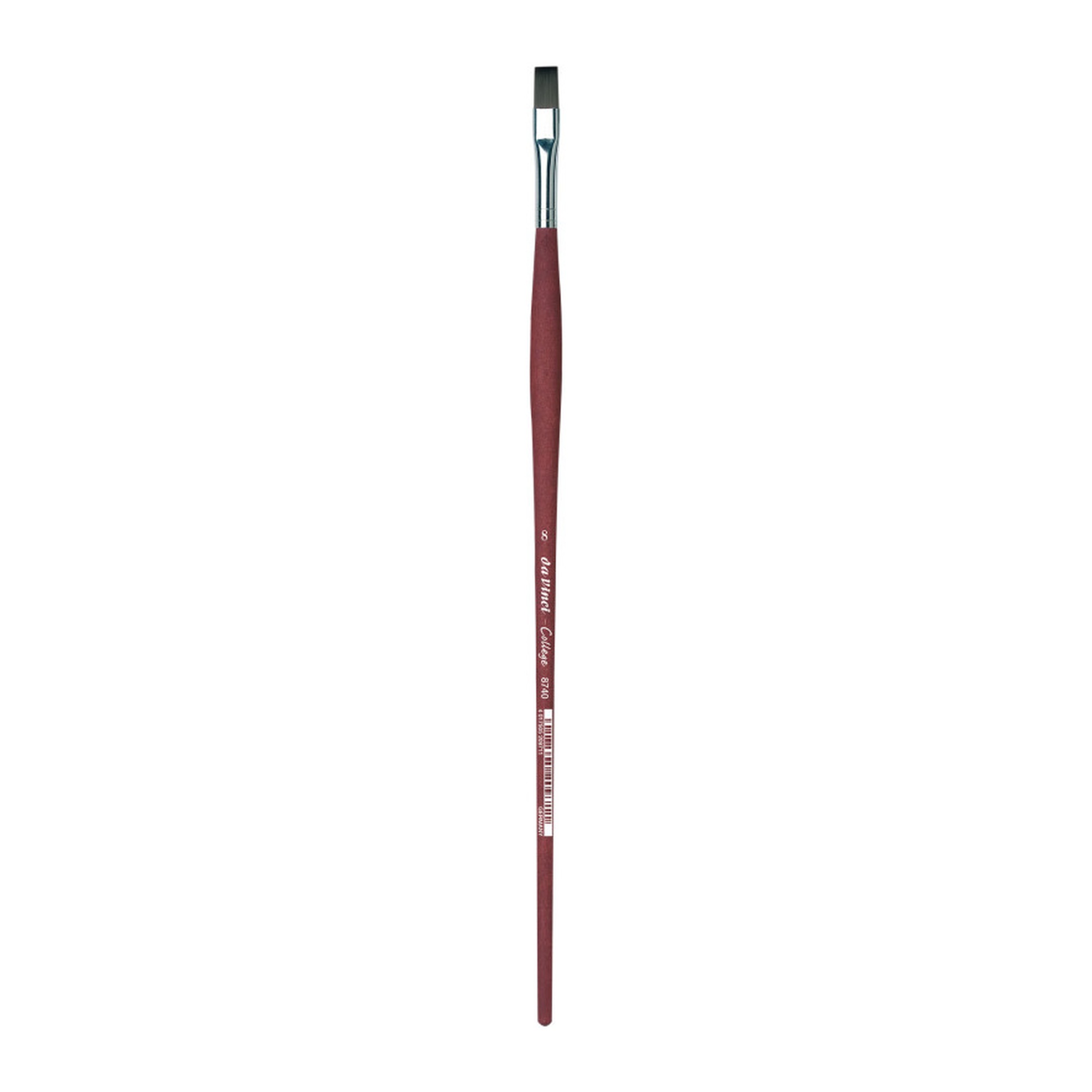 Size 8 Flat Synthetic Brush for Acrylic and Oil
