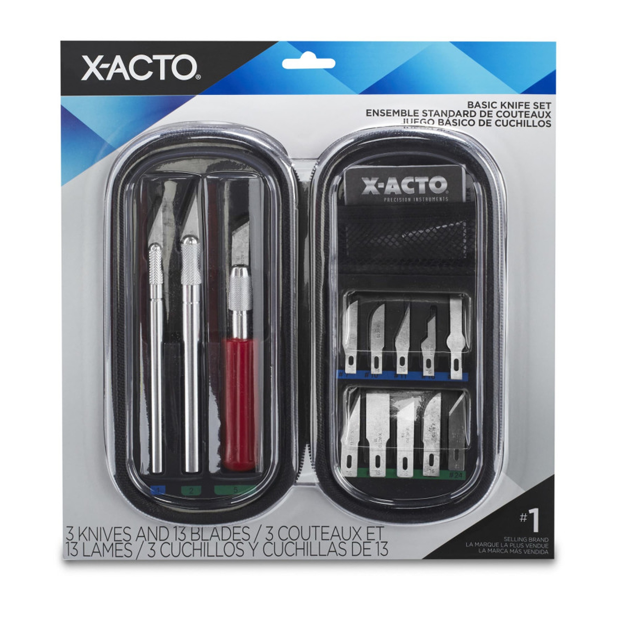 17-Piece Precision Knife Set with Soft Carry Case