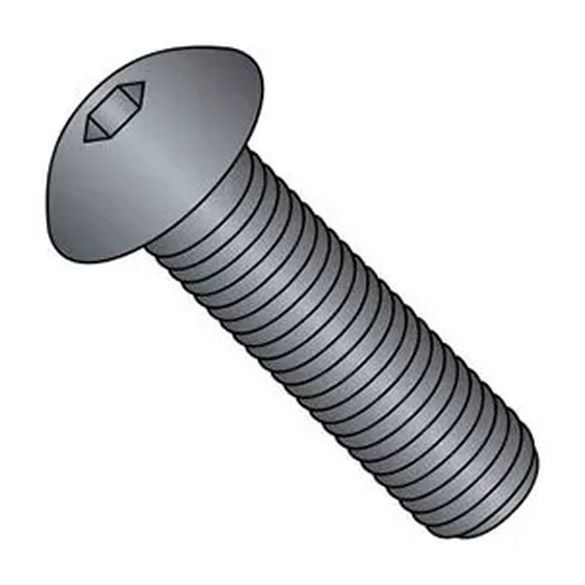M8 x 1.25 x 25 mm Black Oxide Button Socket Cap Screws, 50-Pack