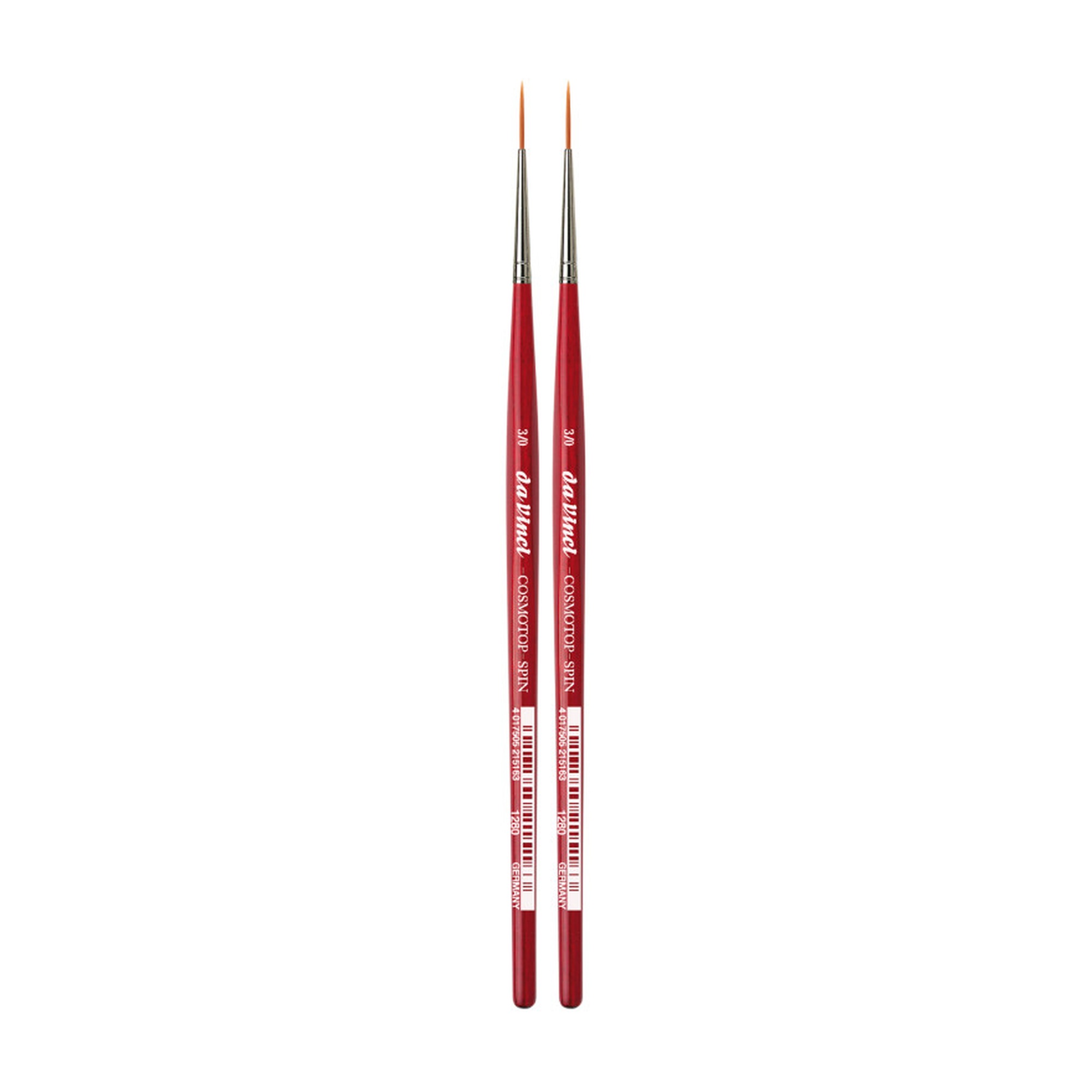 Synthetic Pointed Liner Rigger Brush, Size -3, 2-Pack