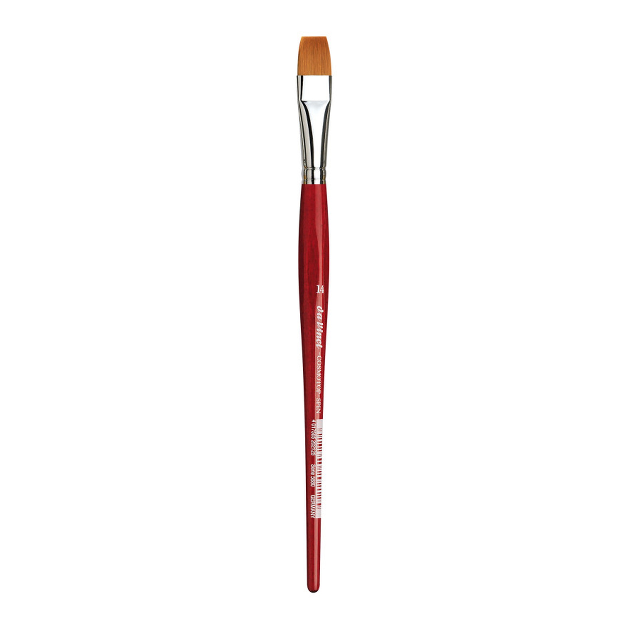 Flat Synthetic Watercolor Brush, Size 14