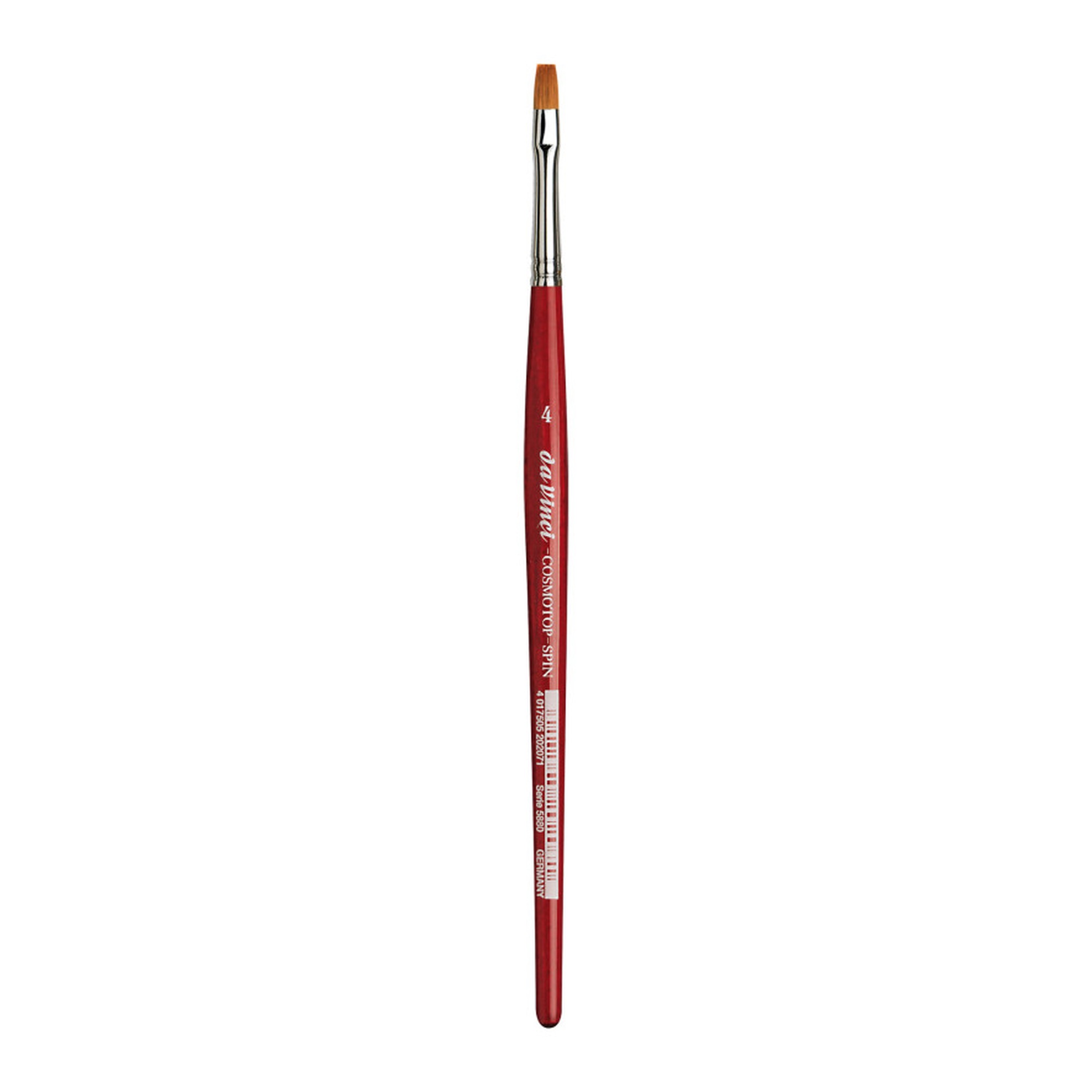 Size 4 Flat Synthetic Silk Painting Brush
