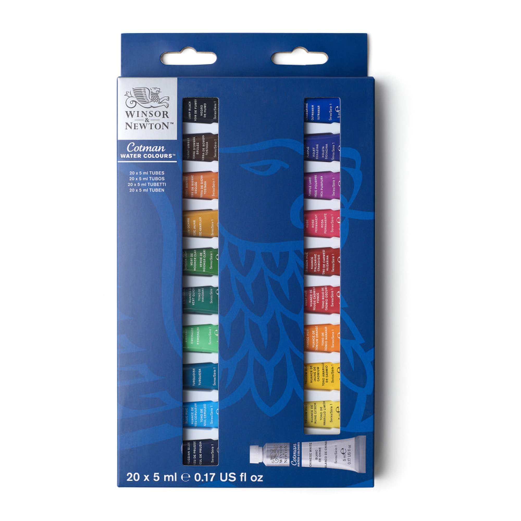 20-Color Watercolor Paint Tube Set, 5 mL