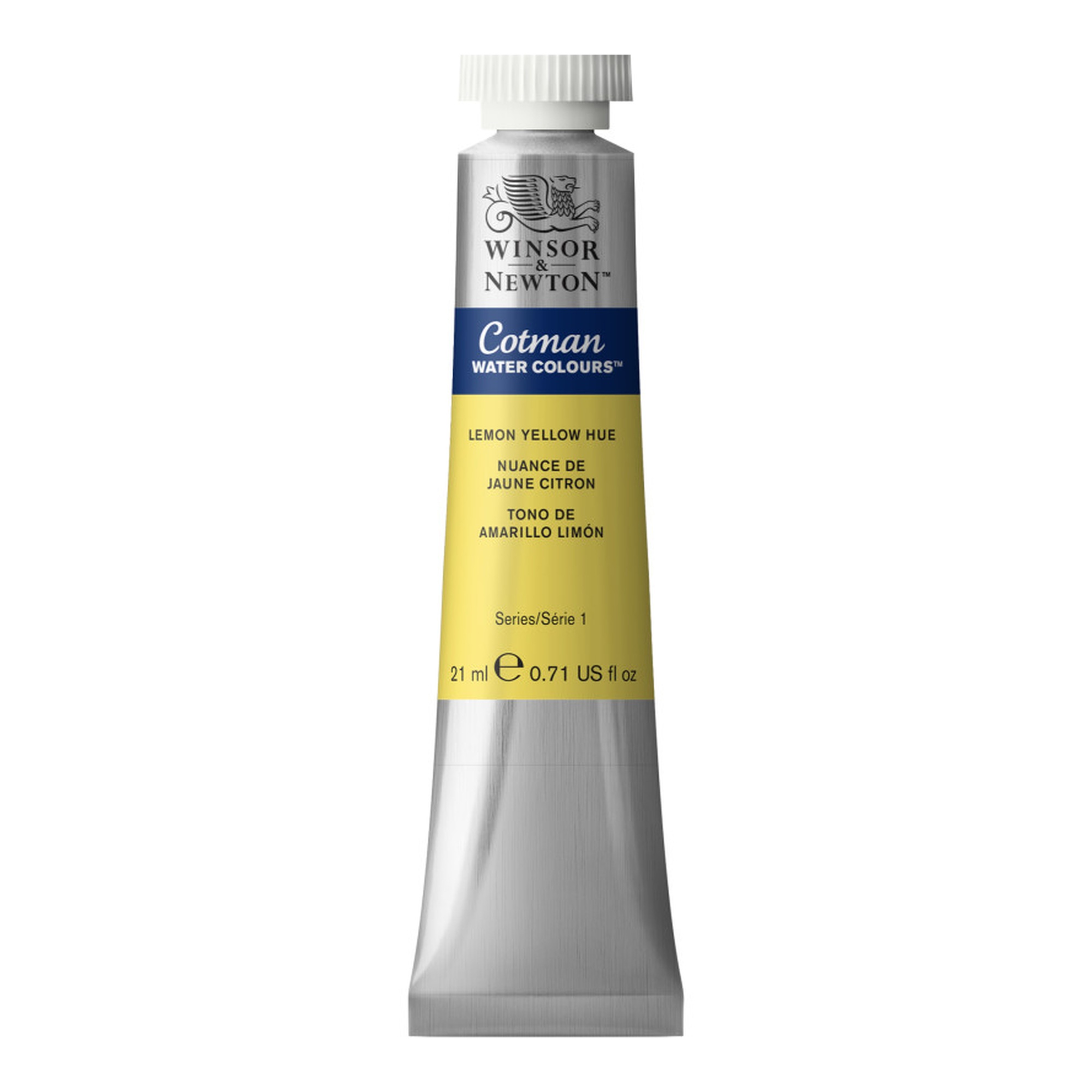 Cotman Lemon Yellow Hue Watercolor Paint, 21 mL Tube