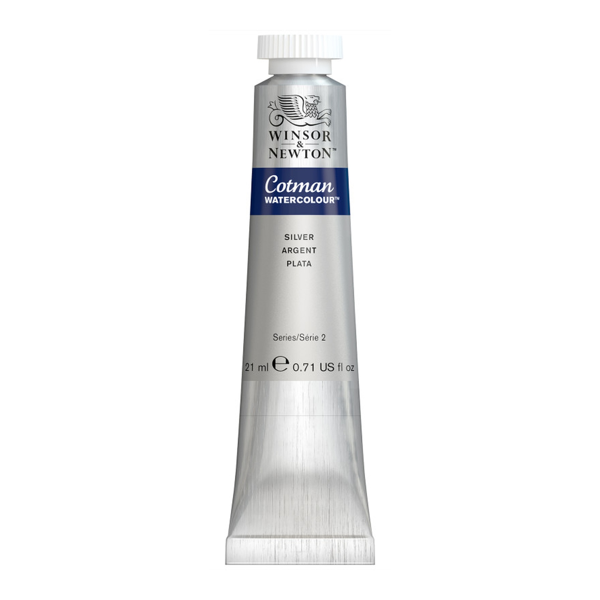 Silver Watercolor Paint, 21 mL Tube