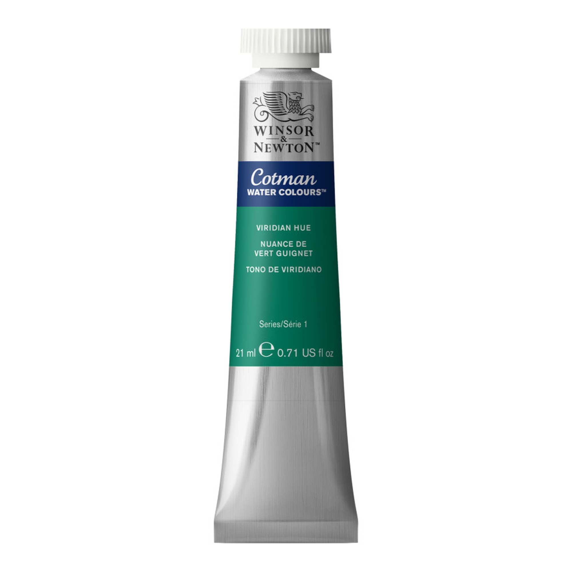 Viridian Hue Watercolor Paint Tube, 21 mL