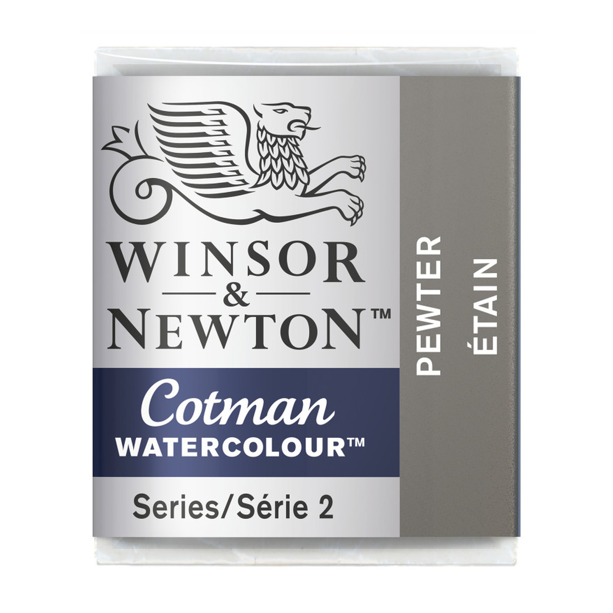 Cotman Pewter Watercolor Half Pan