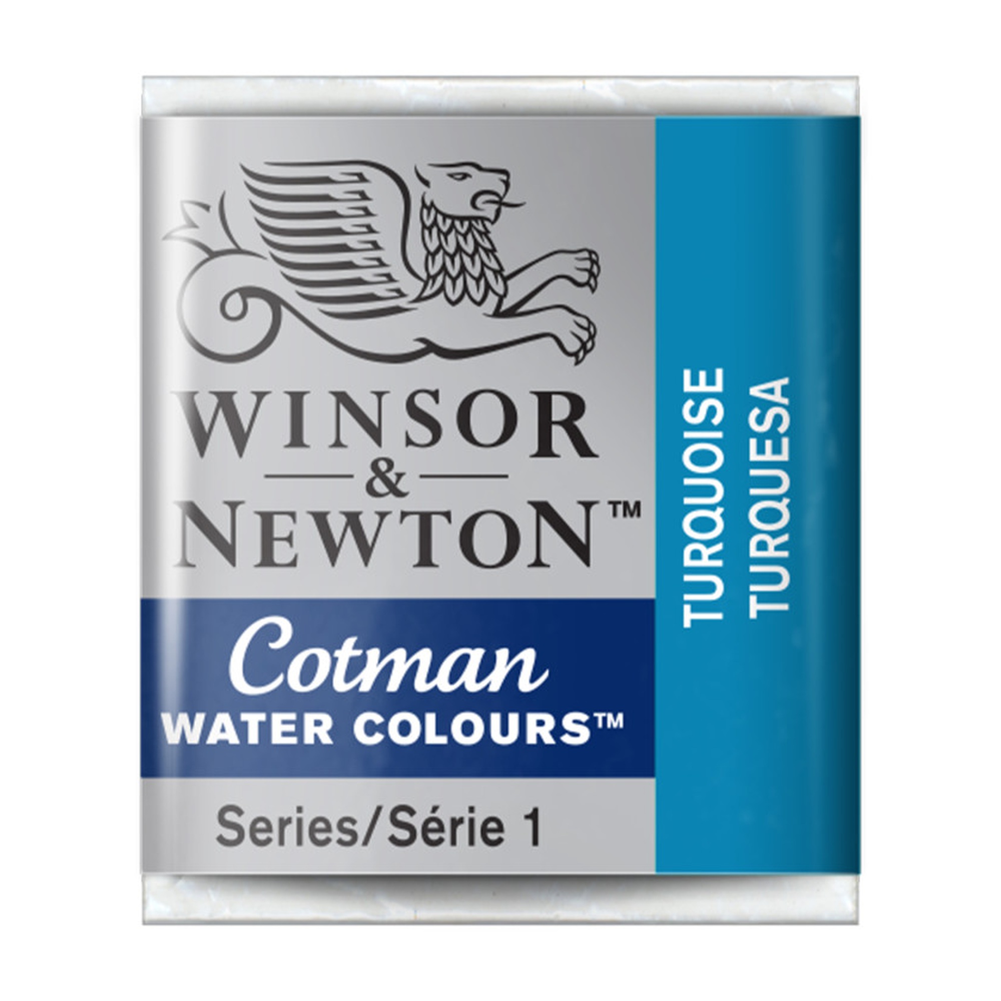 Turquoise Watercolor Paint Half Pan