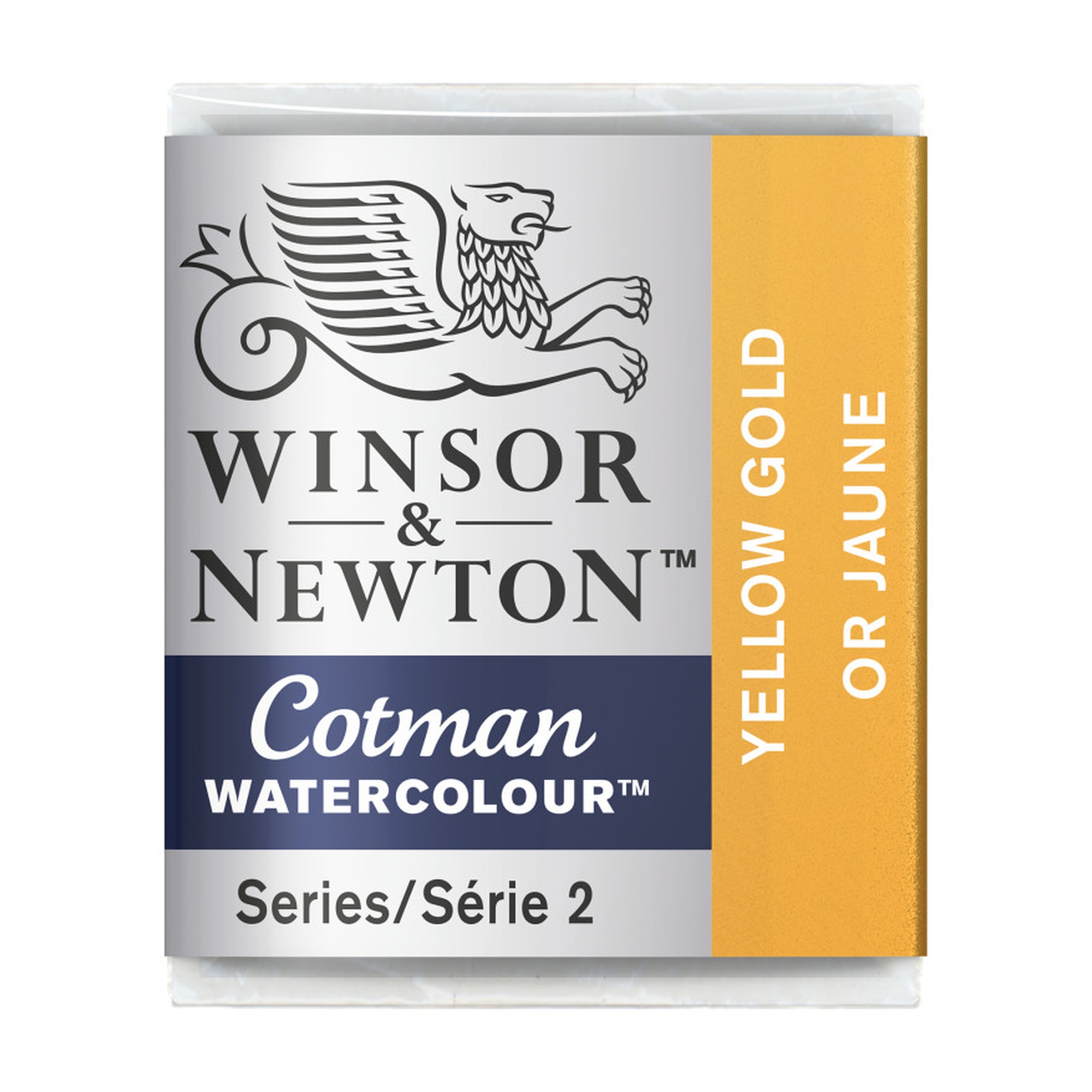 Yellow Gold Half Pan Watercolor Paint