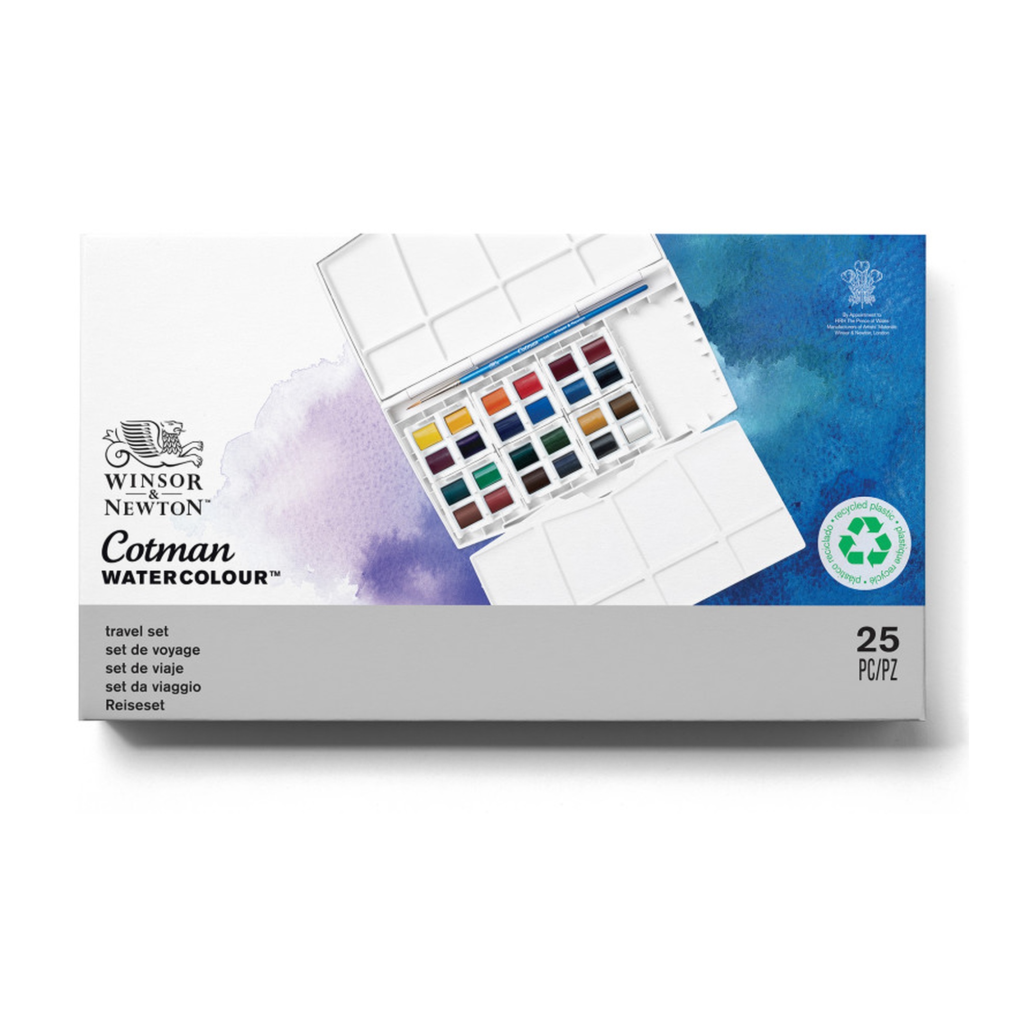24-Color Watercolor Travel Set