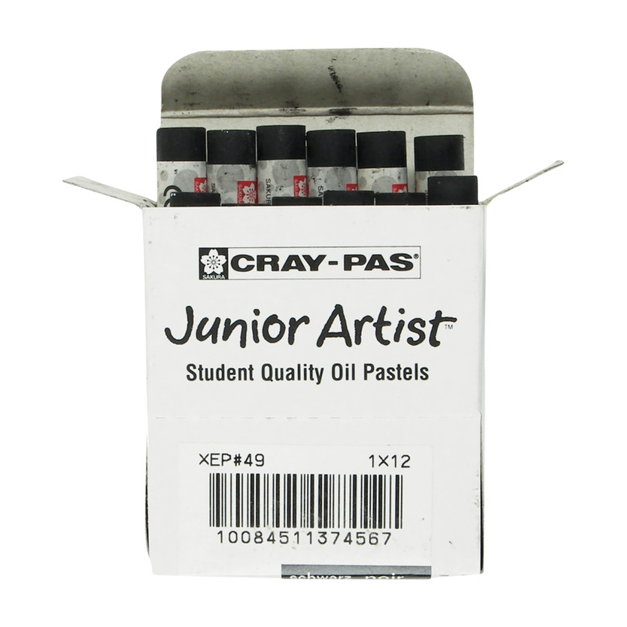 Junior Artist Black Oil Pastels, 12-Pack