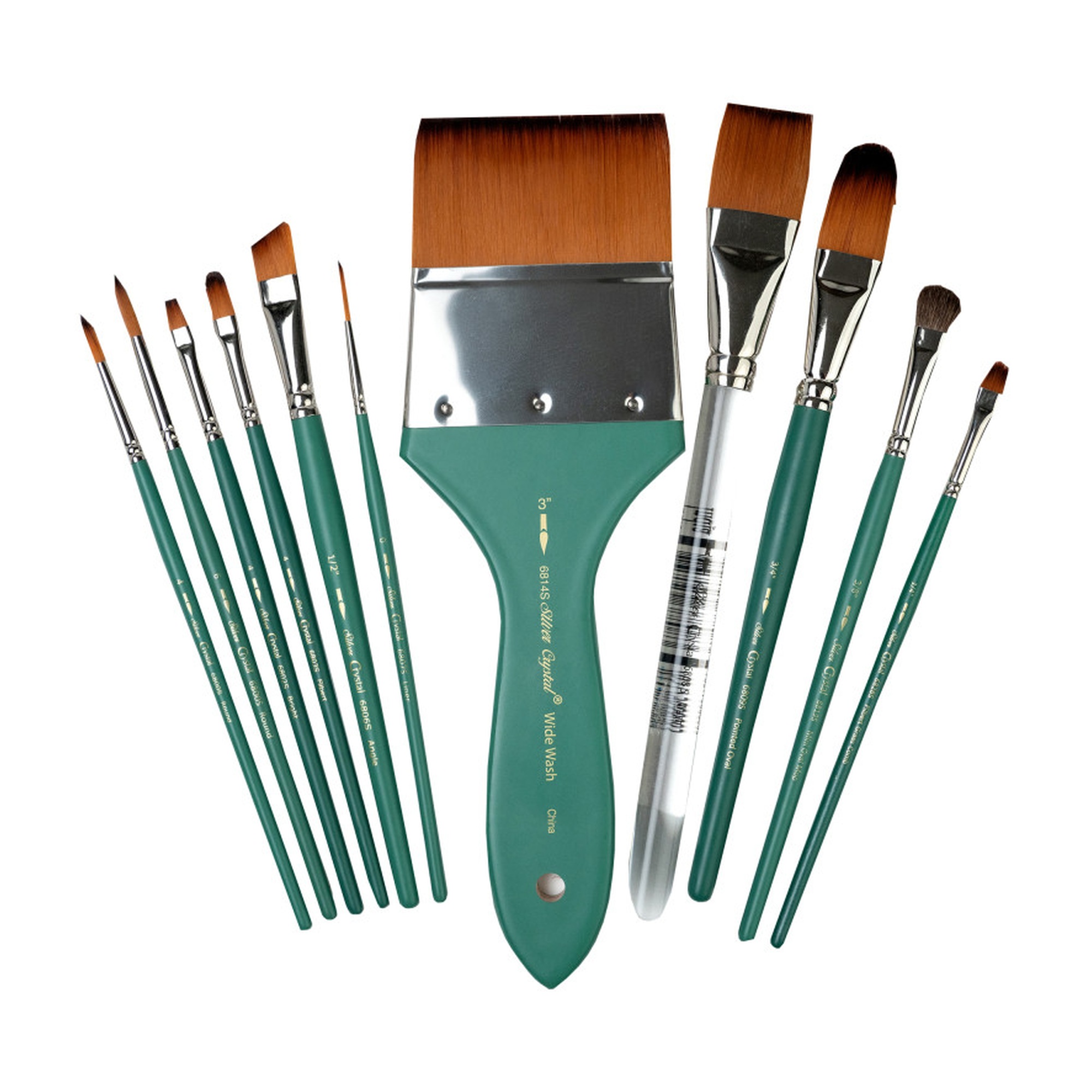 Synthetic Watermedia Variety Brush Set, 11 Brushes