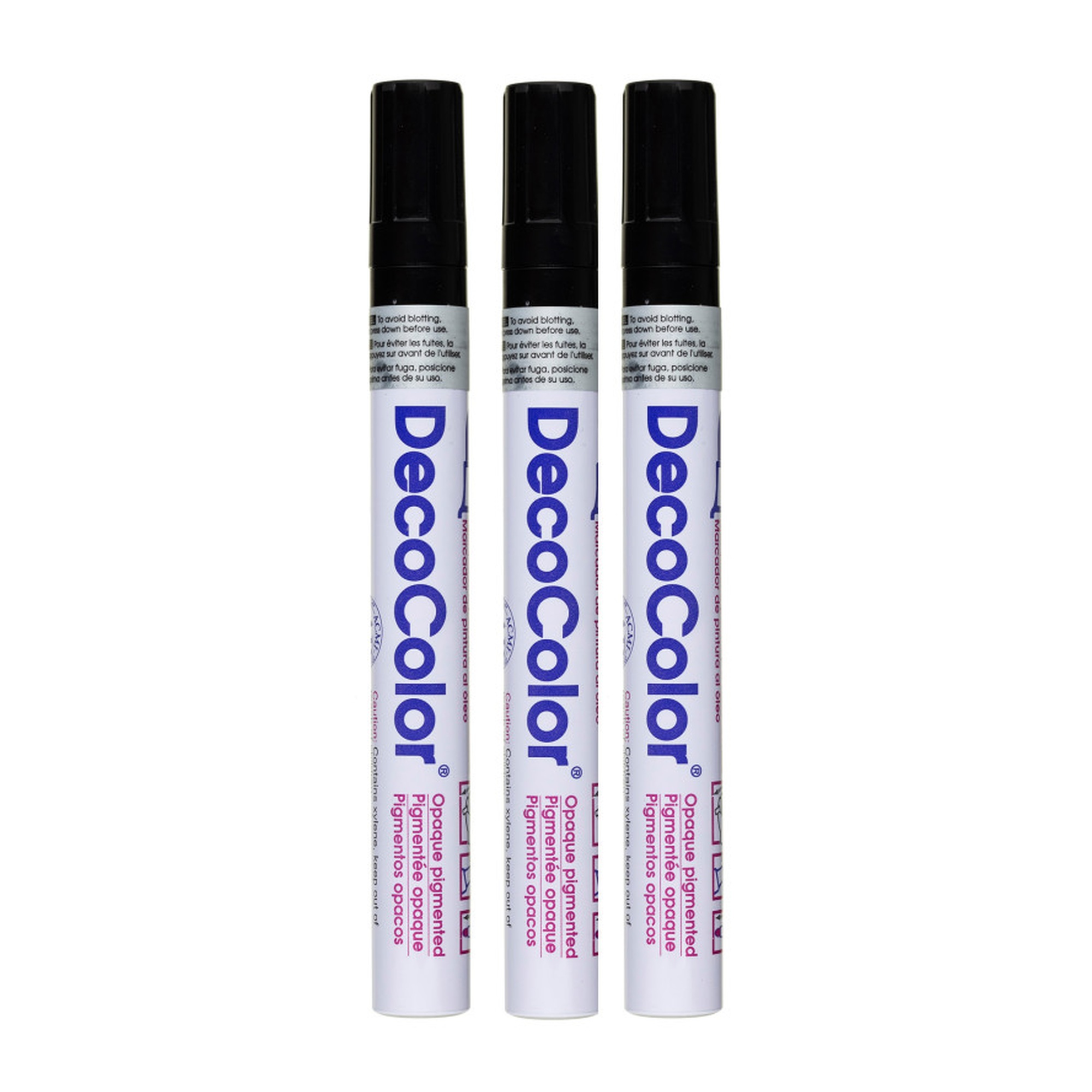 Black Broad Tip Oil Paint Markers, Set of 3