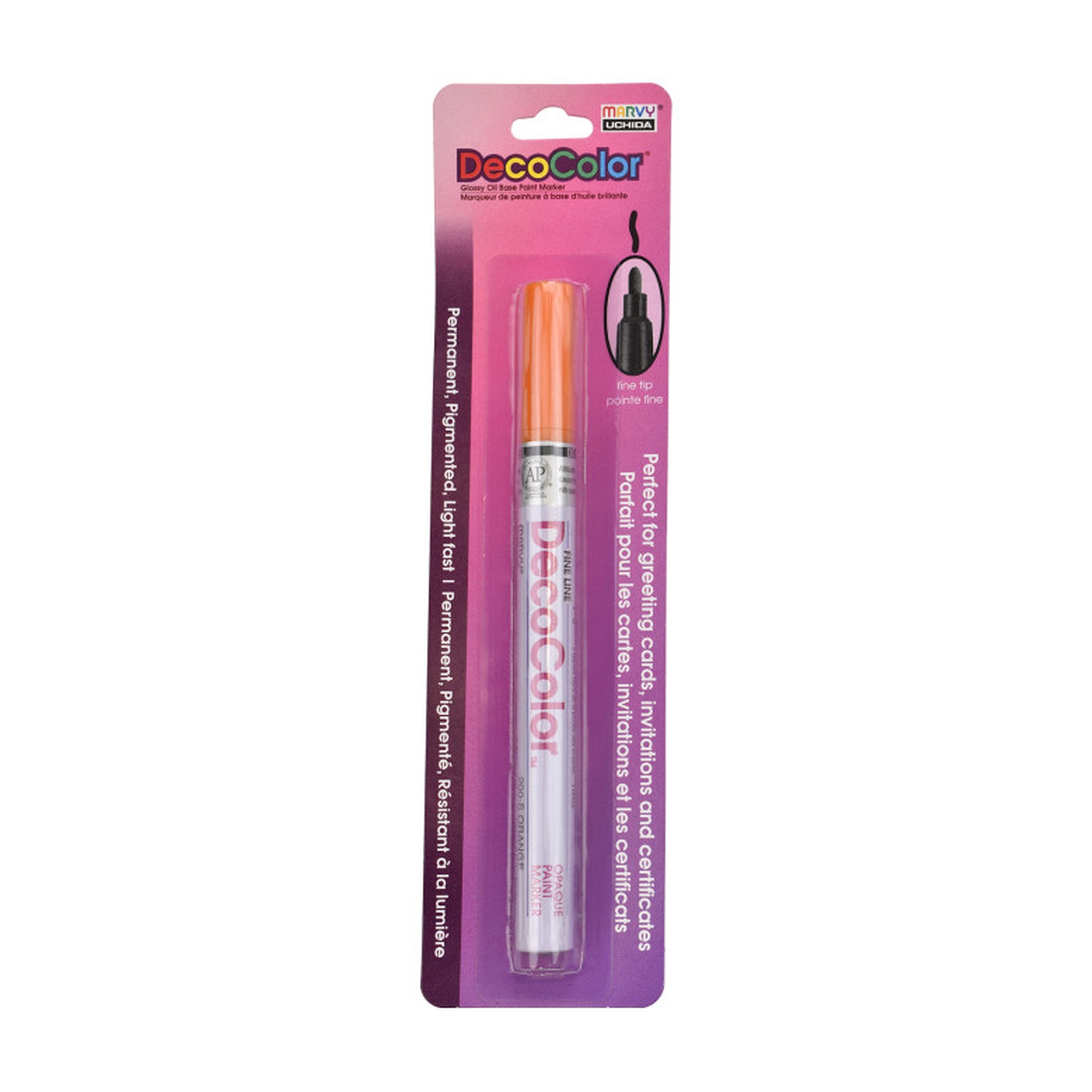 Fine-Tip Orange Oil Paint Marker