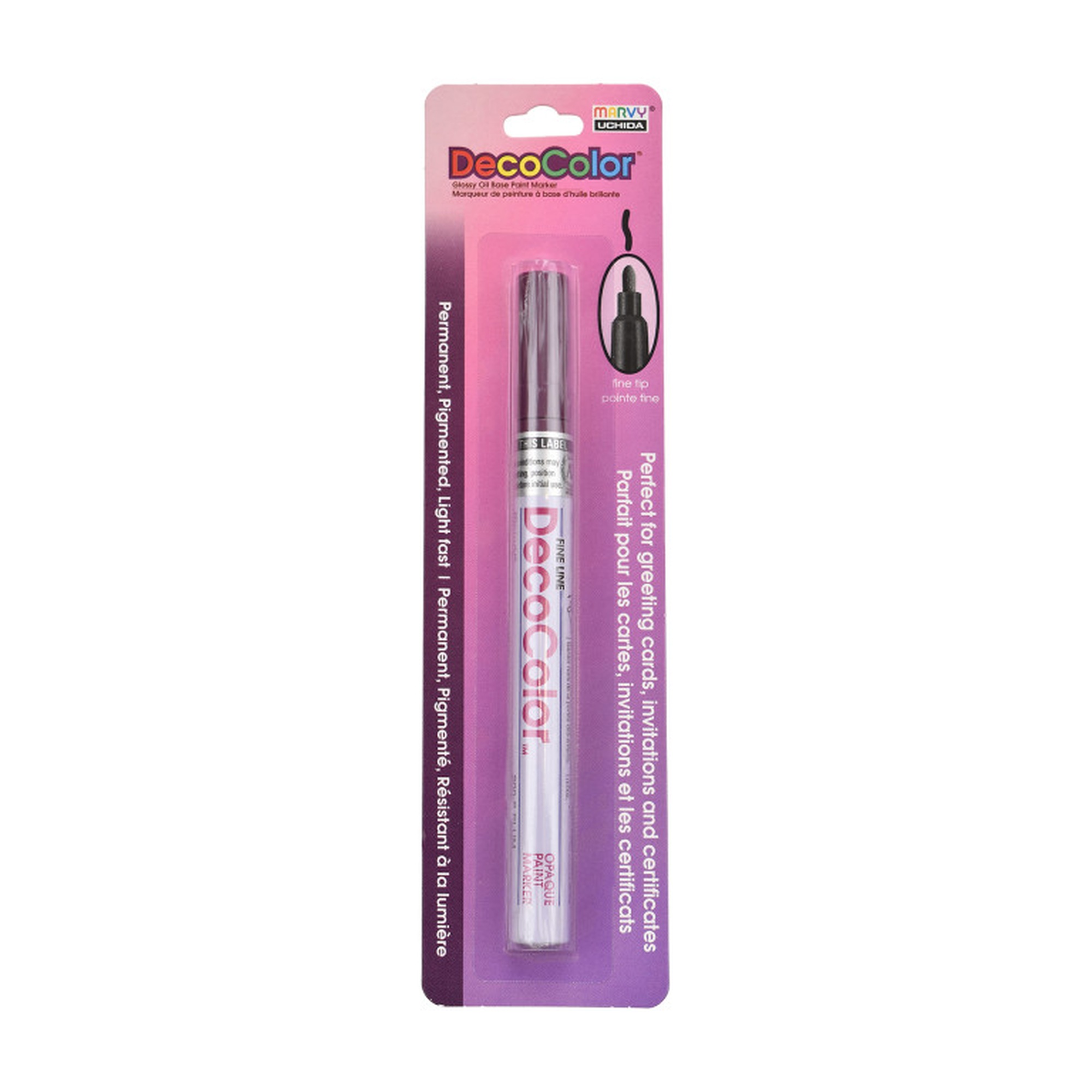 Fine Tip Plum Oil-Based Paint Marker
