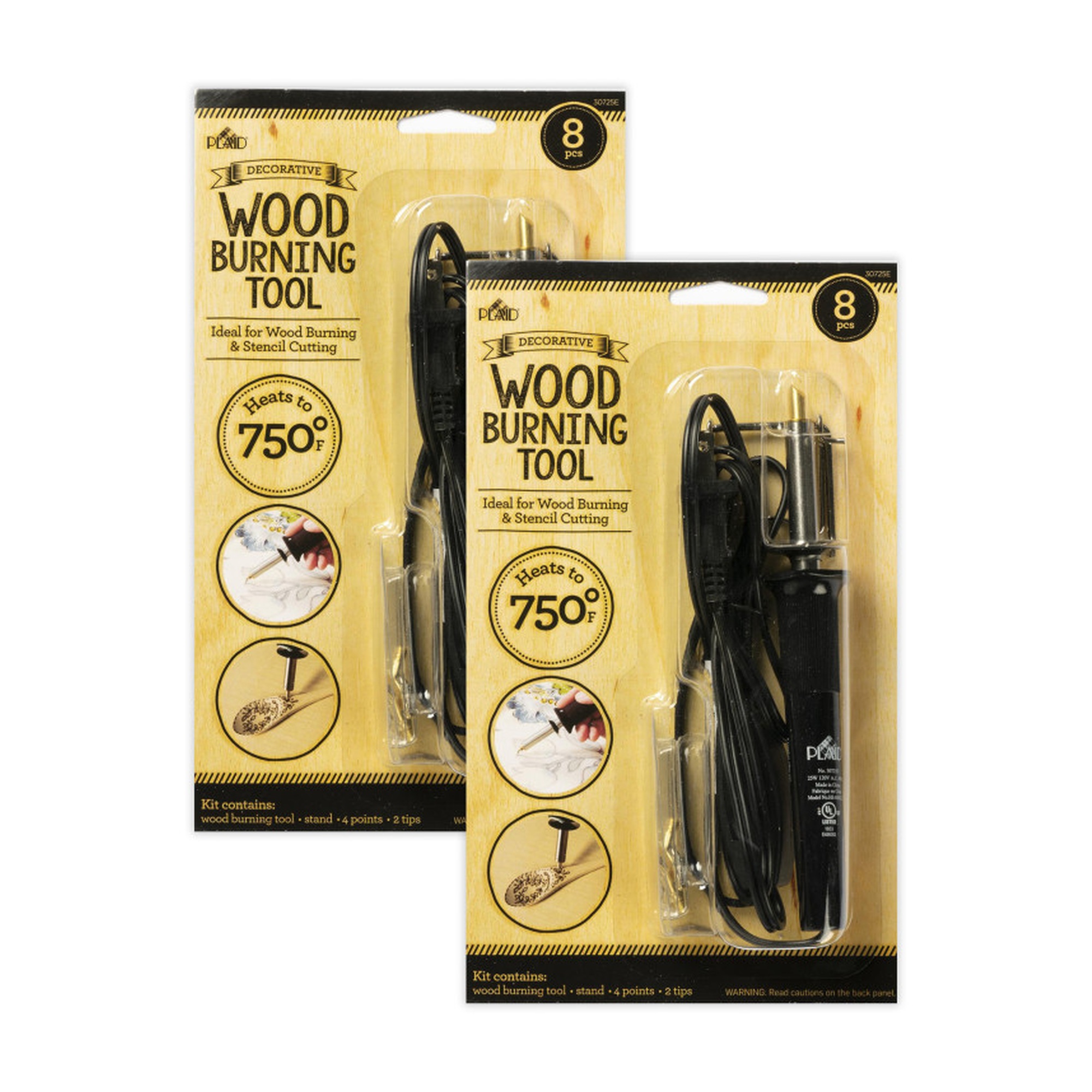 Wood Burning Tool Kit with Tips, 2 Sets