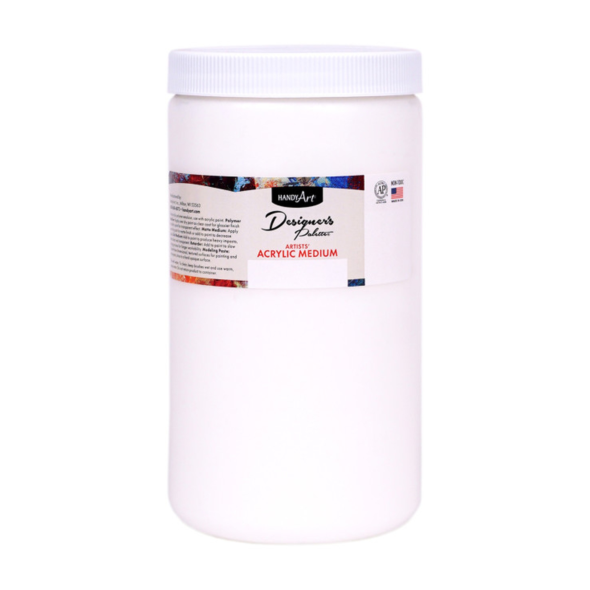 Gloss Acrylic Medium, Clear, 32 oz