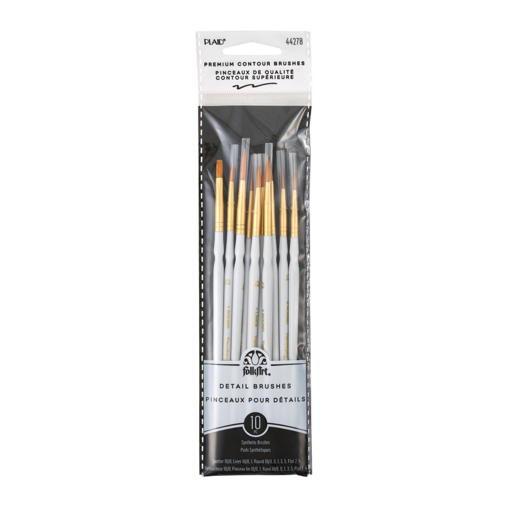 10-Piece Detail Round Brush Set