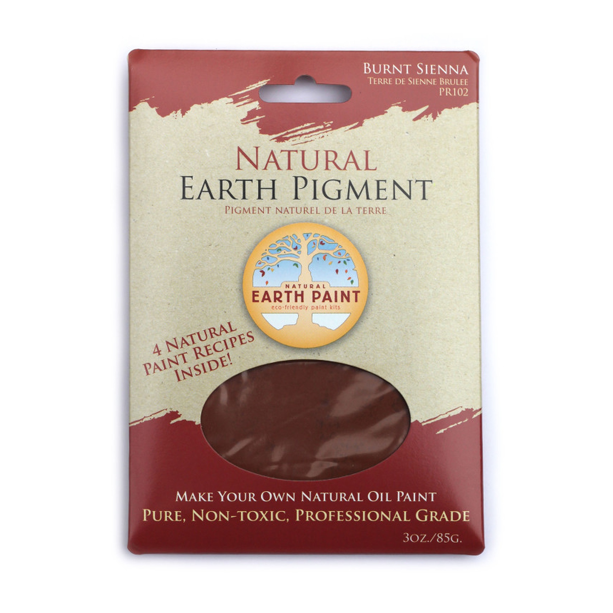 Burnt Sienna Natural Earth Pigment Powder, 3 oz