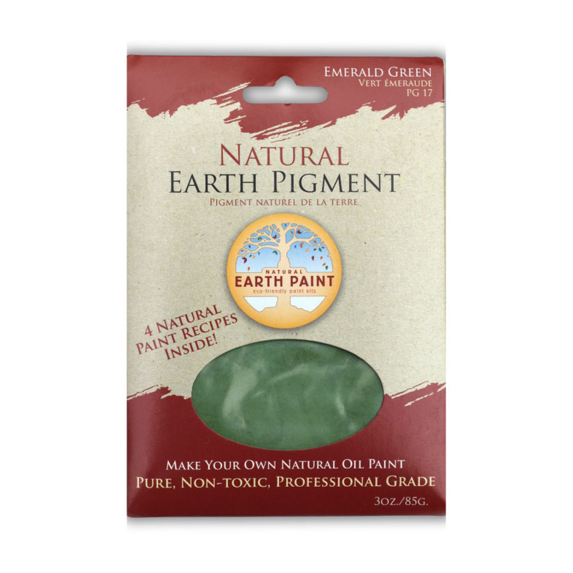 Emerald Green Earth & Mineral Pigment, 3 oz