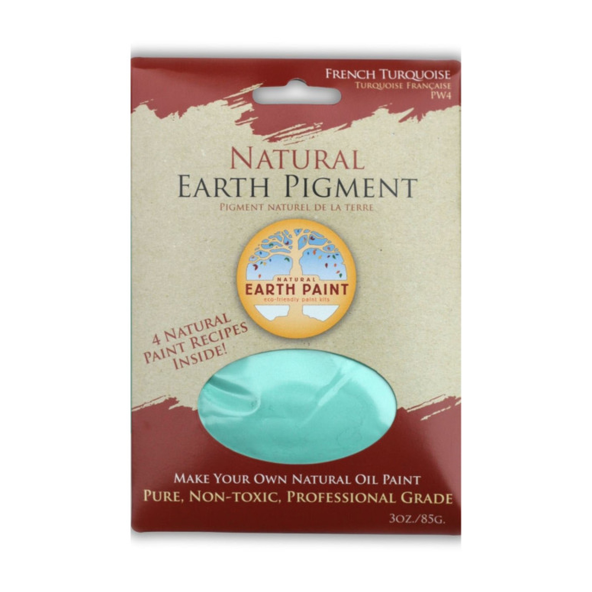 French Turquoise Earth & Mineral Pigment, 3 oz