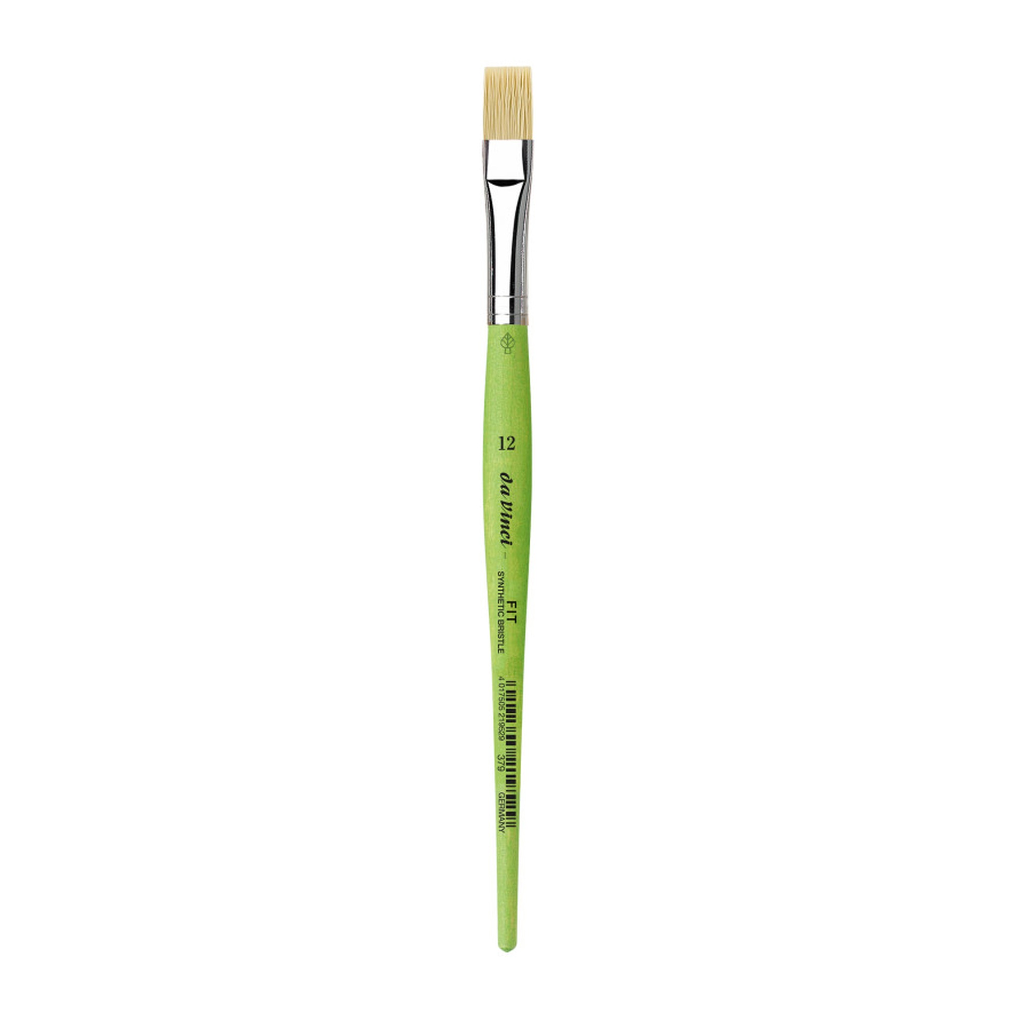 Size 12 Flat Synthetic Student Paint Brush for Acrylic and Oil