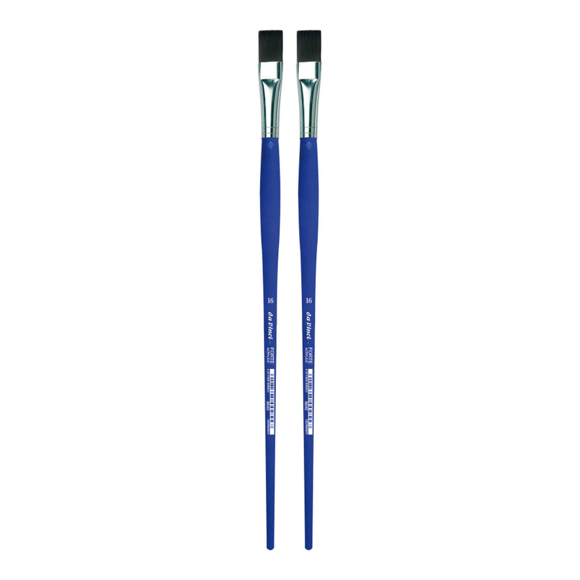 Student Flat Synthetic Brush, Size 16, Pack of 2