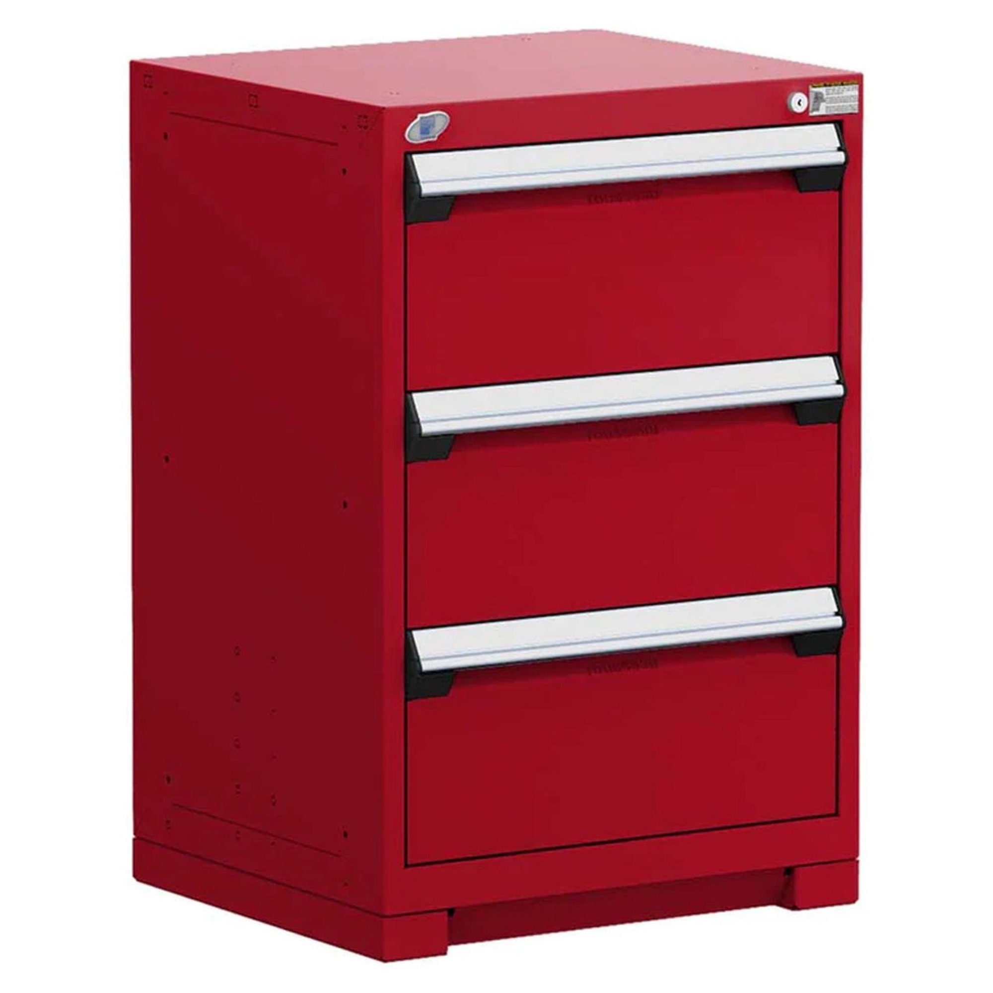 3-Drawer Heavy-Duty Modular Cabinet, 24"W x 27"D x 36"H - With Dividers - Drawer heights: 3 10"H