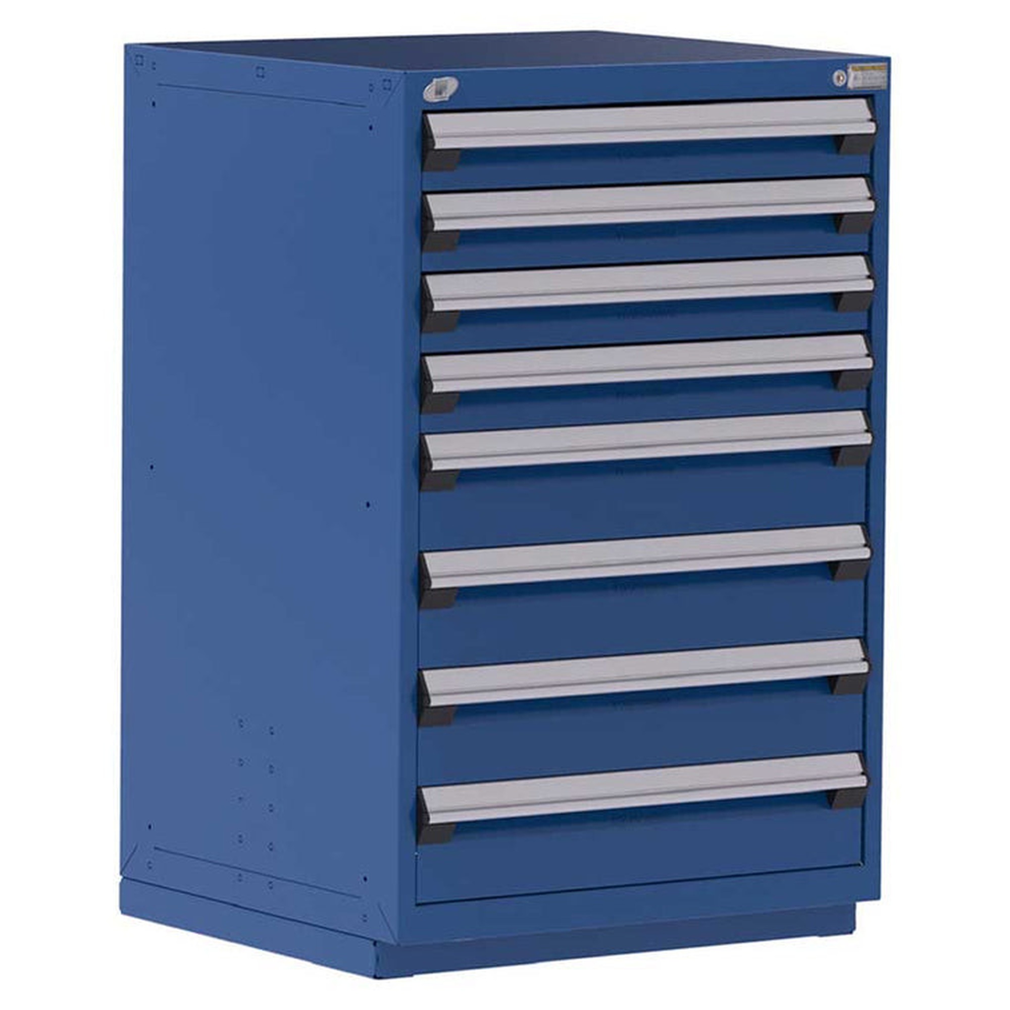 8-Drawer Heavy-Duty Modular Cabinet, 30"W x 27"D x 46"H - With Dividers - Drawer heights: 4 4"H, 4 6"H