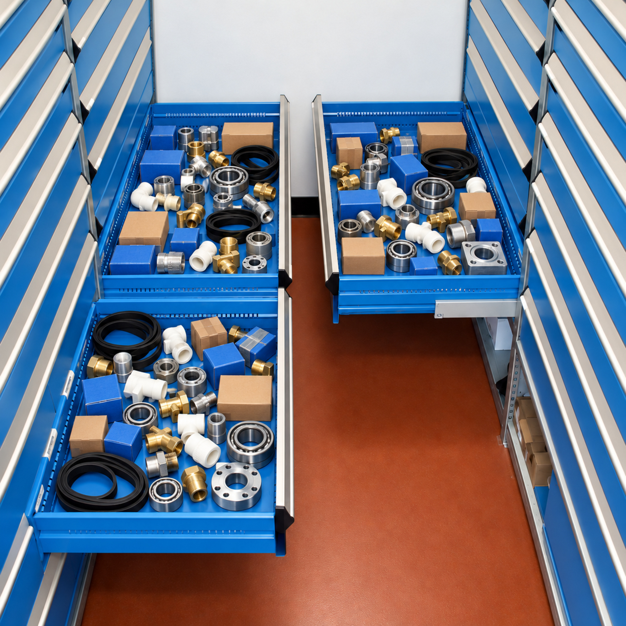 Rousseau multi-drawer storage application example