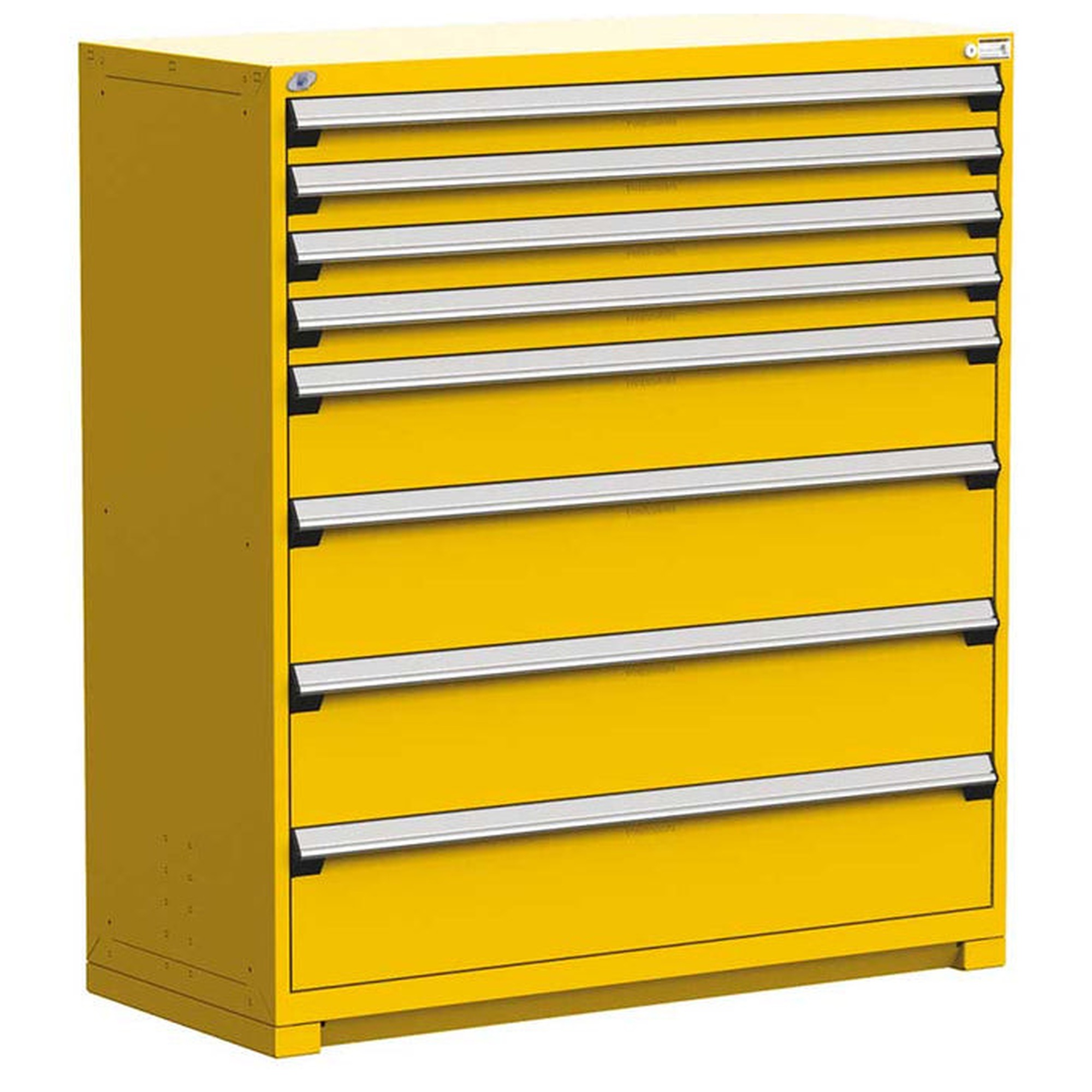 8-Drawer Heavy-Duty Modular Cabinet, 54"W x 27"D x 60"H - With Dividers