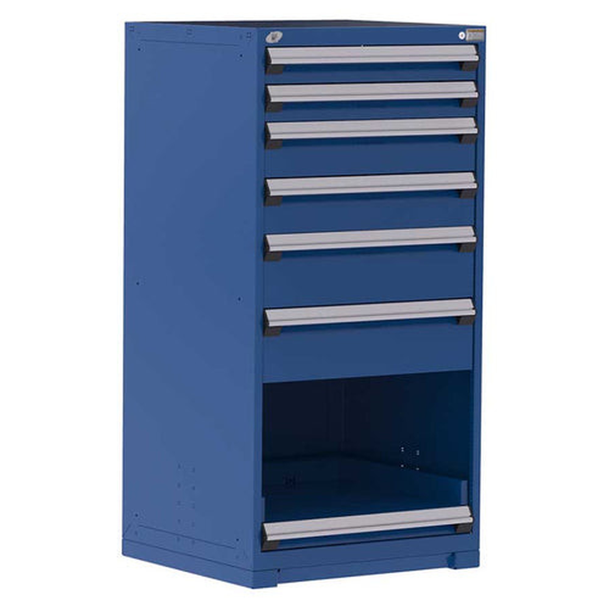 6-Drawer Heavy-Duty Modular Cabinet, 30"W x 27"D x 60"H - With Dividers
