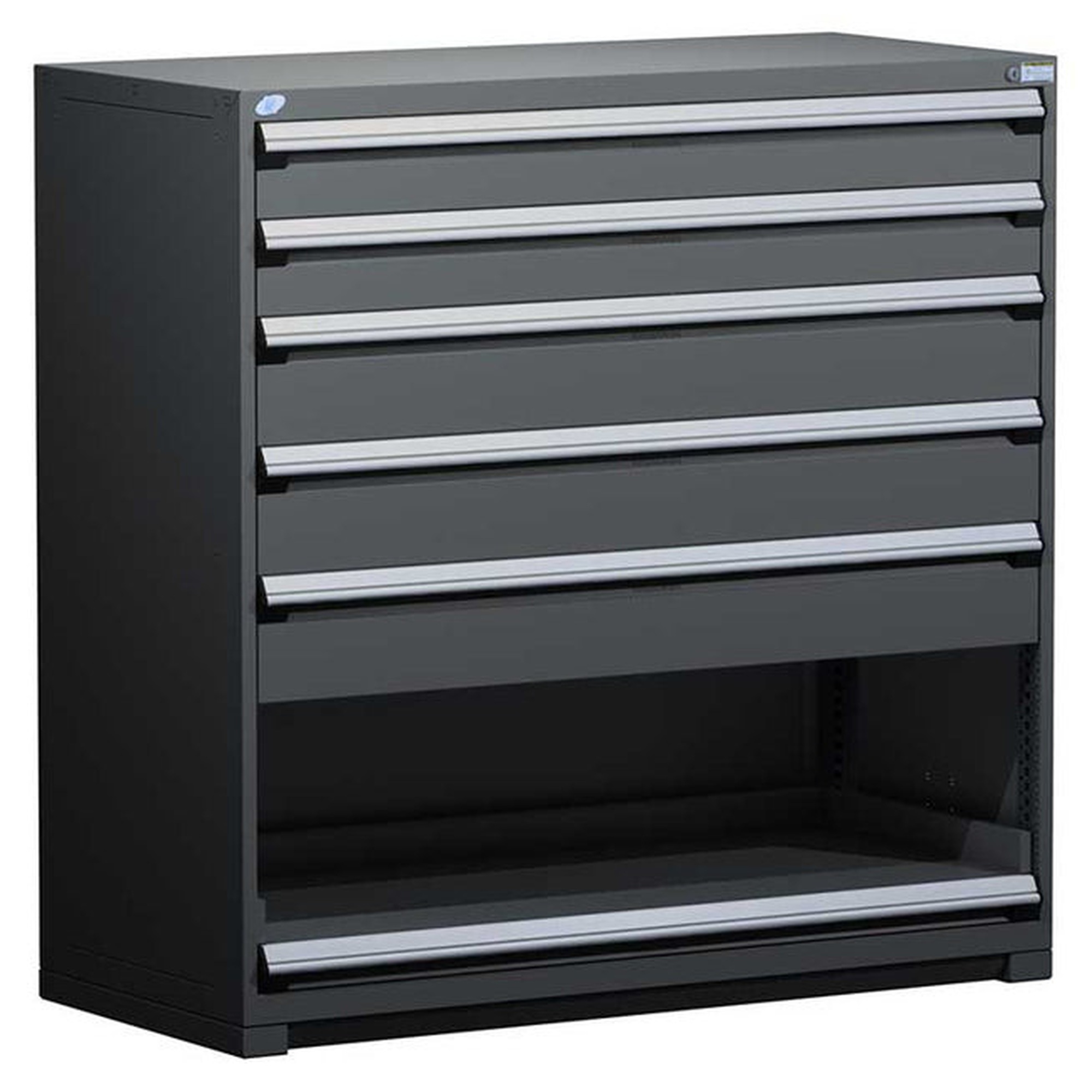 5-Drawer Heavy-Duty Modular Cabinet, 60"W x 27"D x 60"H - With Dividers