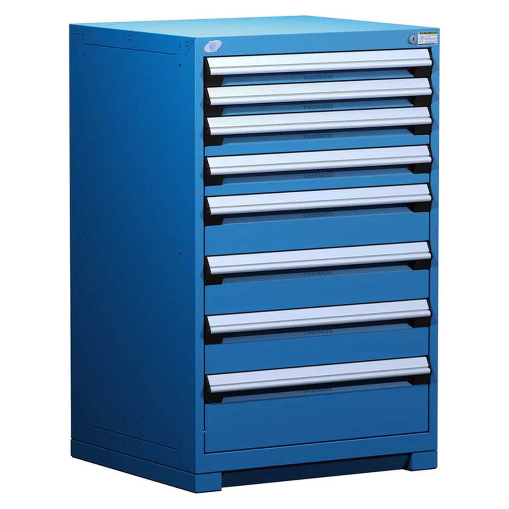 8-Drawer Heavy-Duty Modular Cabinet, 30"W x 27"D x 46"H - Without Dividers - Drawer heights: 2 3"H, 2 4"H, 3 6"H, 1 8"H