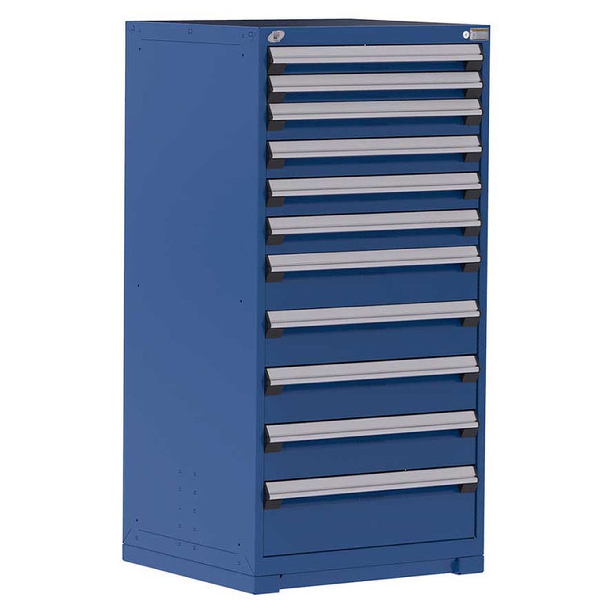 11-Drawer Heavy-Duty Modular Cabinet, 30"W x 27"D x 60"H - Without Dividers - Drawer heights: 2 3"H, 4 4"H, 4 6"H, 1 8"H