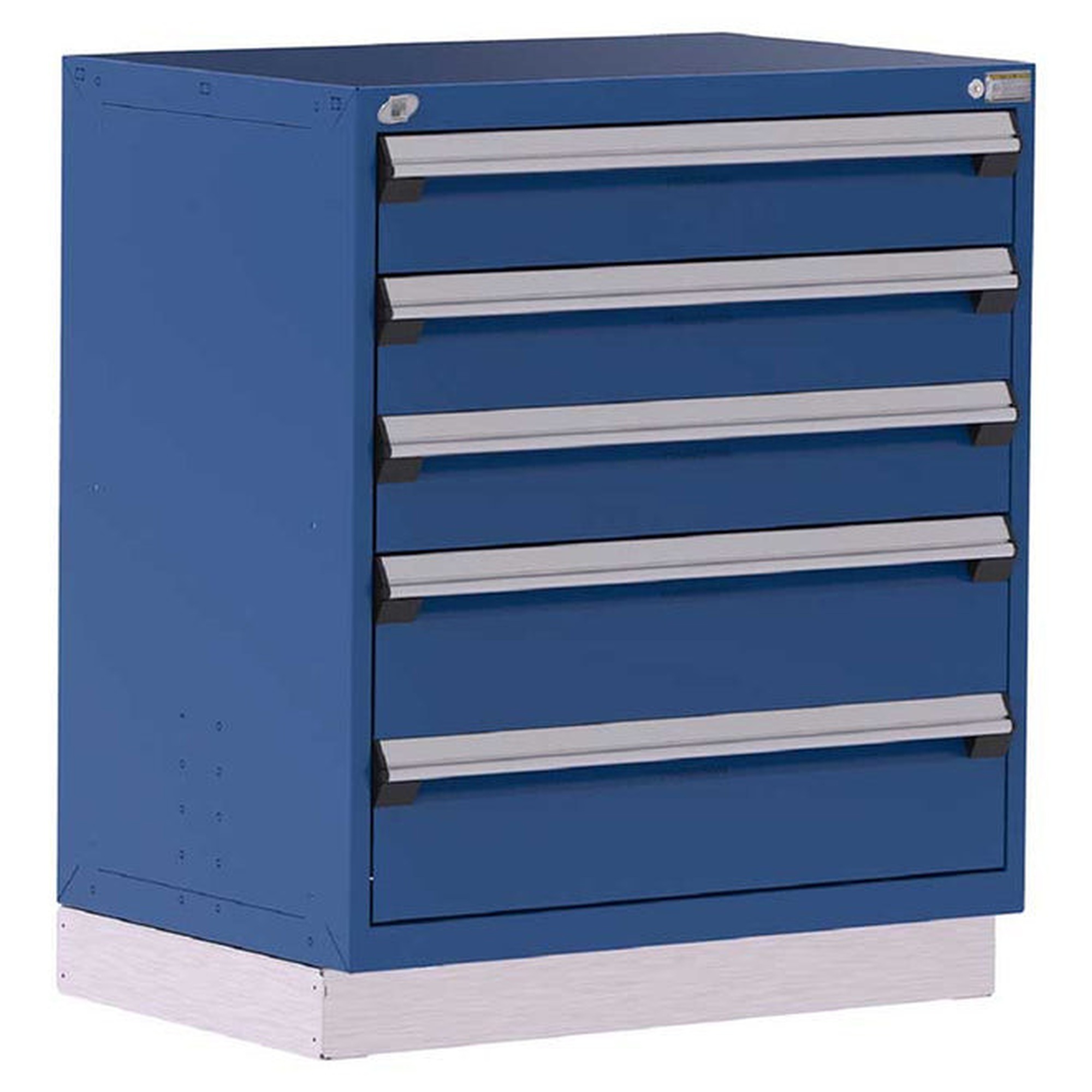 5-Drawer Heavy-Duty Modular Cabinet, 36"W x 27"D x 42"H - Without Dividers - Drawer heights: 3 6"H, 2 8"H