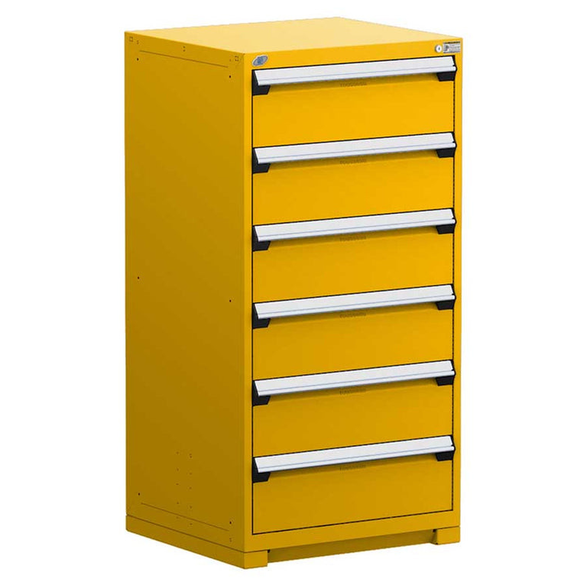 6-Drawer Heavy-Duty Modular Cabinet, 30"W x 21"D x 60"H - Without Dividers - Drawer heights: 6 9"H
