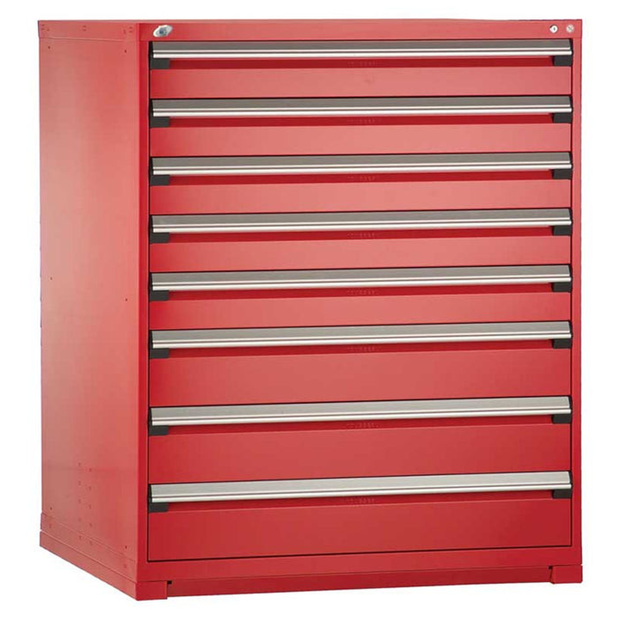 8-Drawer Heavy-Duty Modular Cabinet, 60"W x 27"D x 60"H - Without Dividers