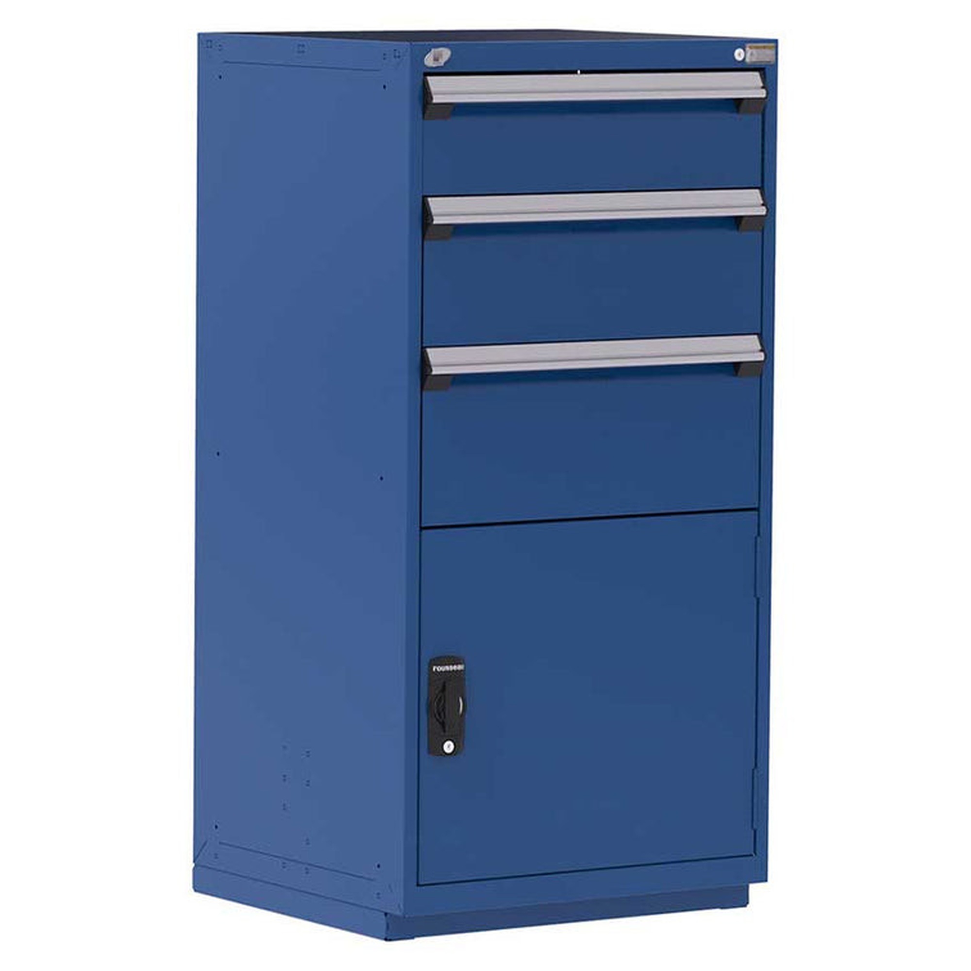 3-Drawer Heavy-Duty Modular Cabinet, 30"W x 27"D x 60"H - Without Dividers
