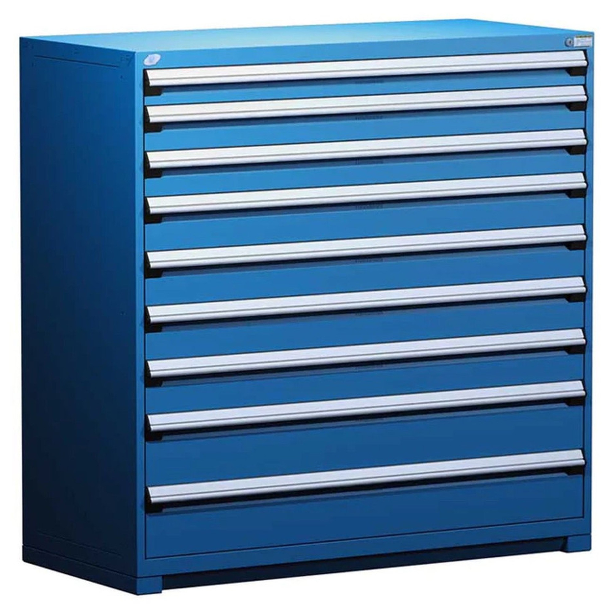 9-Drawer Heavy-Duty Modular Cabinet, 60"W x 24"D x 60"H - Without Dividers