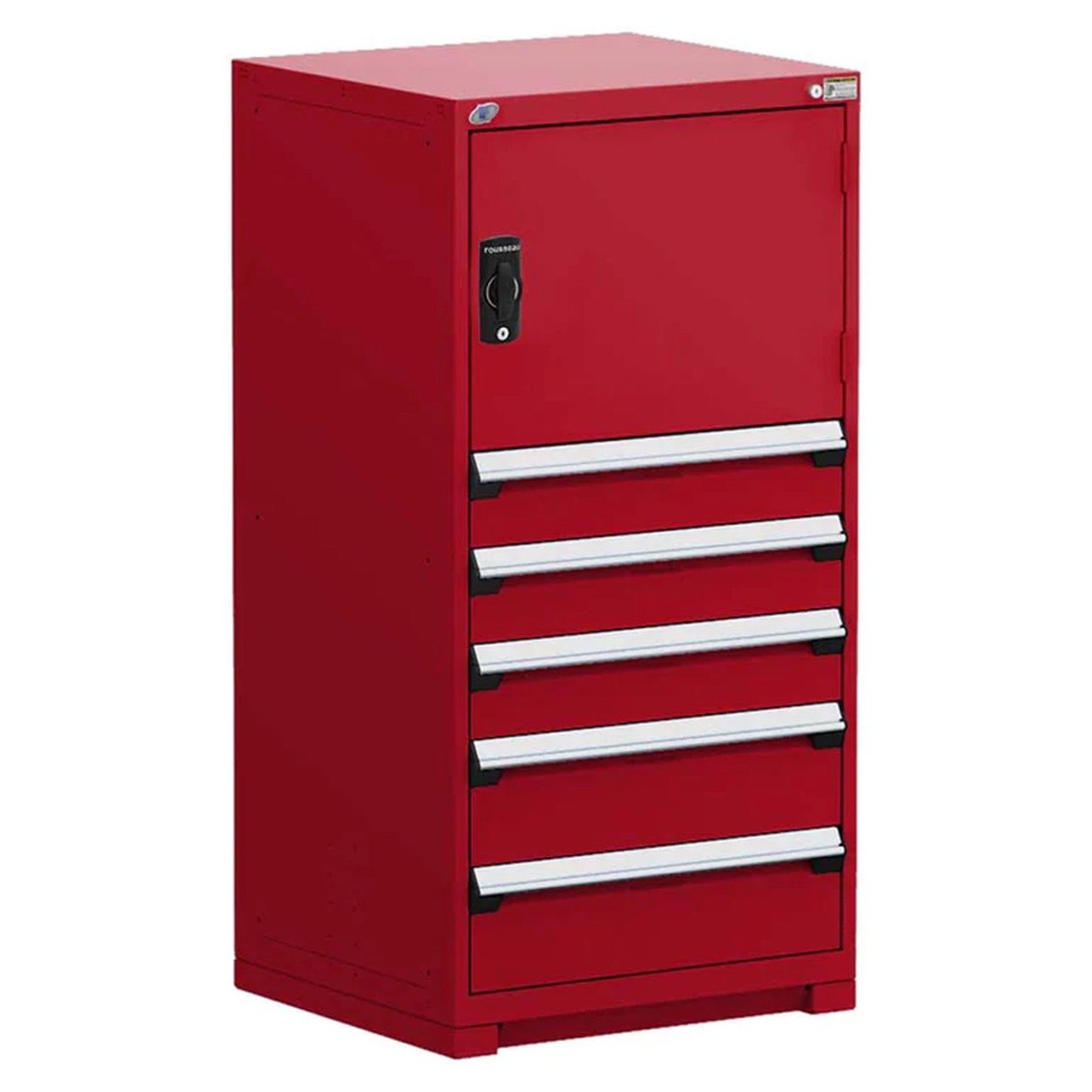 5-Drawer Heavy-Duty Modular Cabinet, 30"W x 21"D x 60"H - Without Dividers