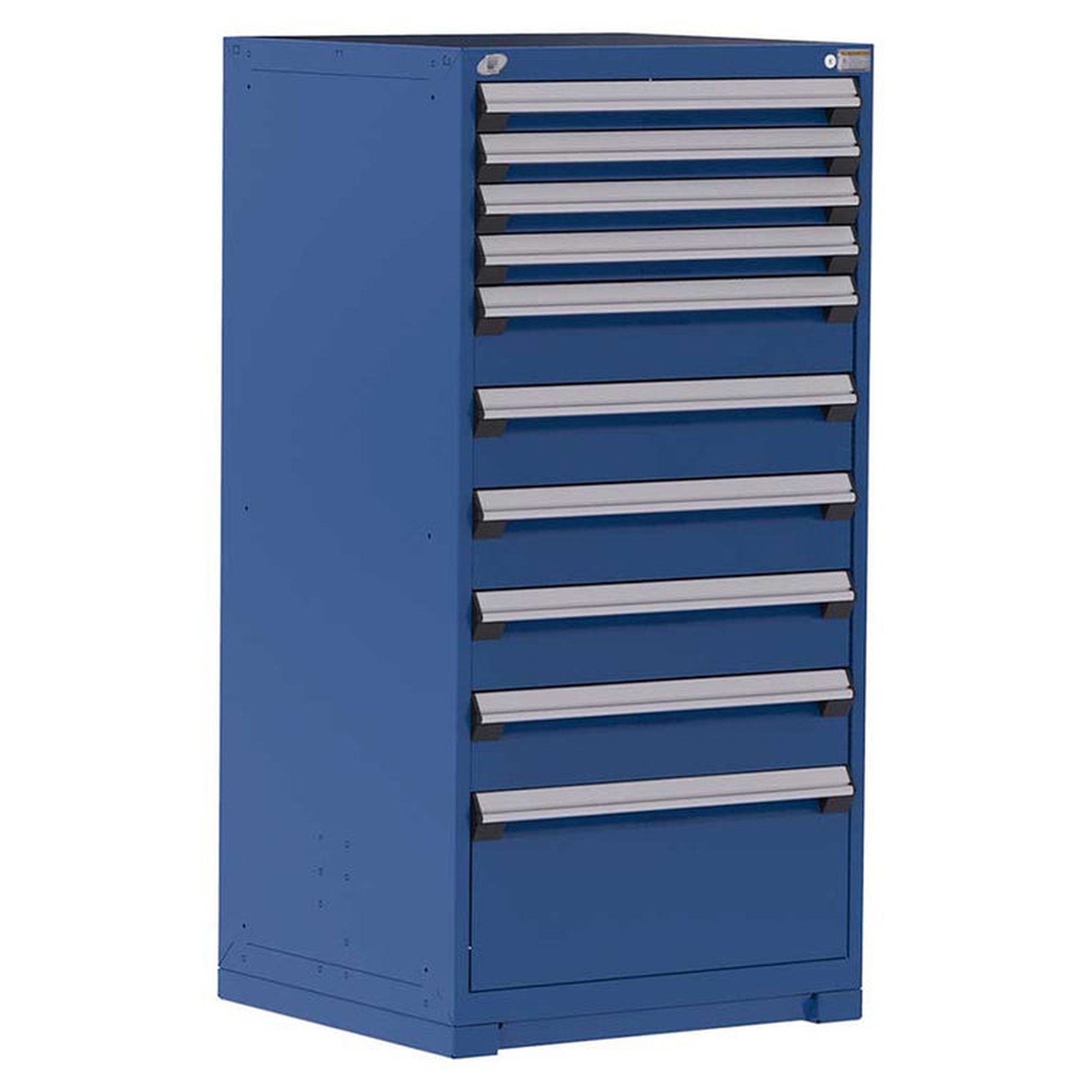 10-Drawer Heavy-Duty Modular Cabinet, 30"W x 27"D x 60"H - Without Dividers