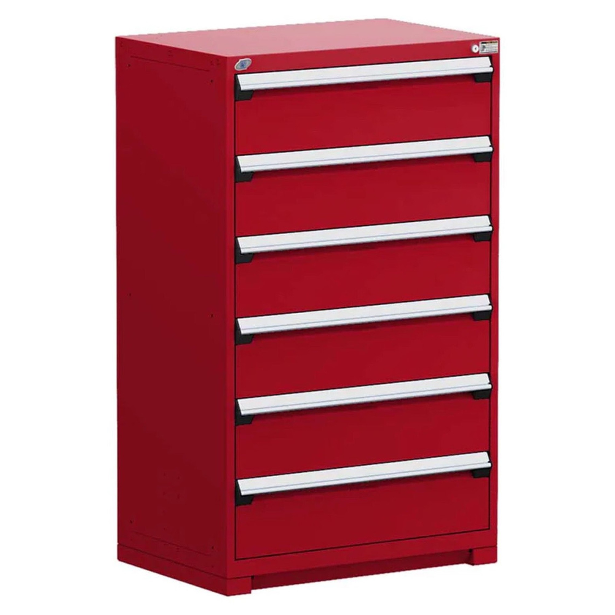 6-Drawer Heavy-Duty Modular Cabinet, 36"W x 24"D x 60"H - Without Dividers - Drawer heights: 6 9"H