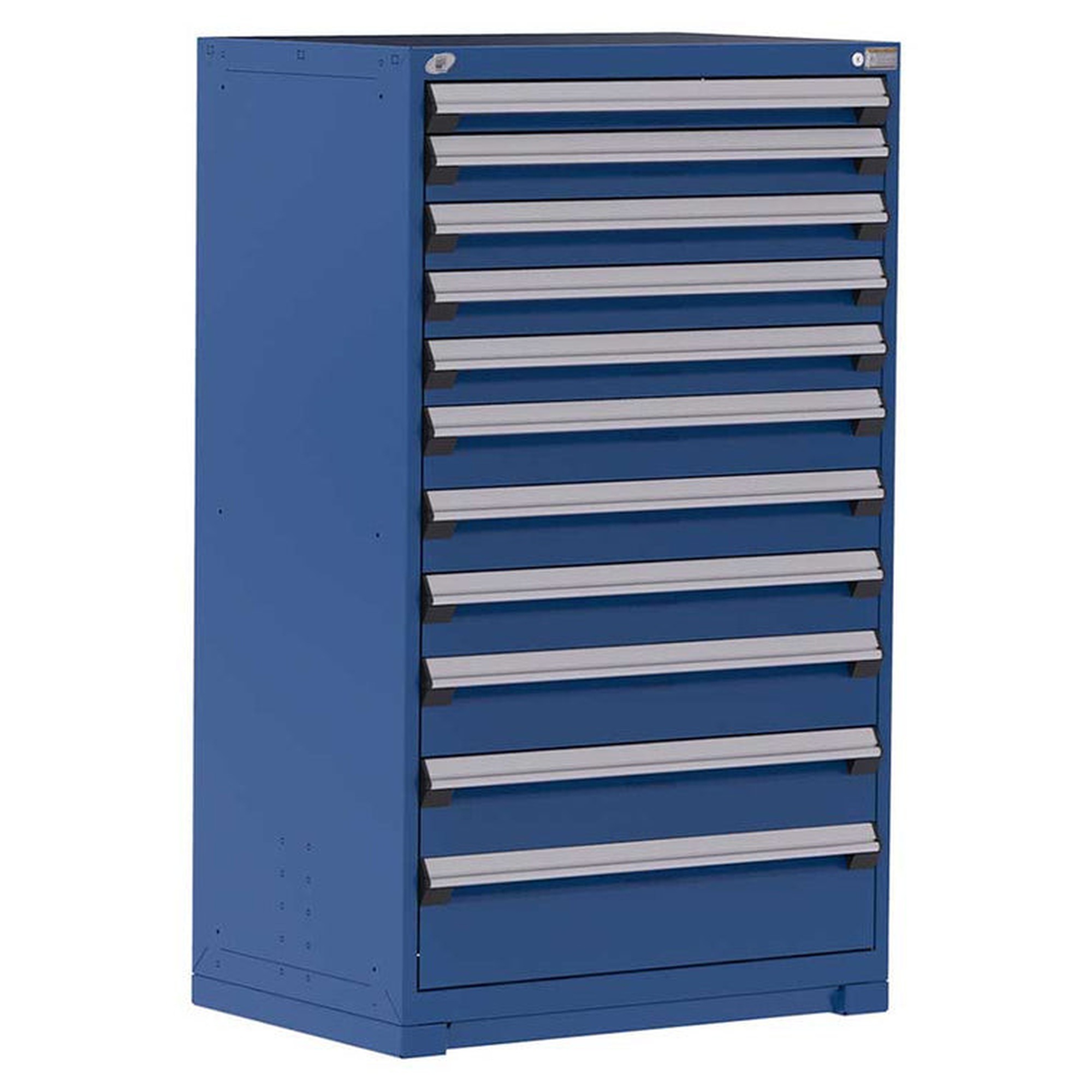 11-Drawer Heavy-Duty Modular Cabinet, 36"W x 24"D x 60"H - Without Dividers - Drawer heights: 1 3"H, 4 4"H, 3 5"H, 2 6"H, 1 8"H