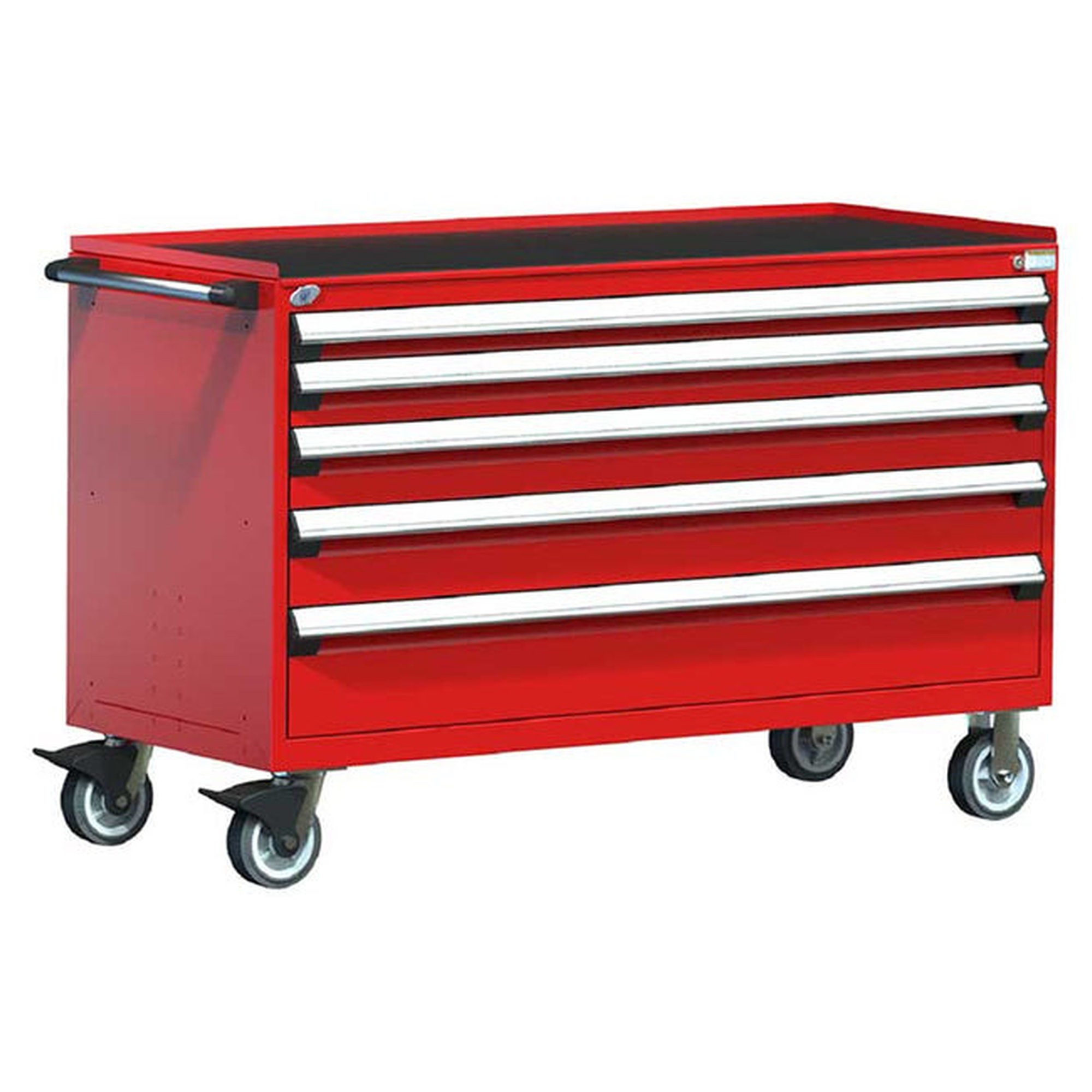 5-Drawer Heavy-Duty Mobile Cabinet, 60"W x 24"D x 38.5"H - Without Dividers