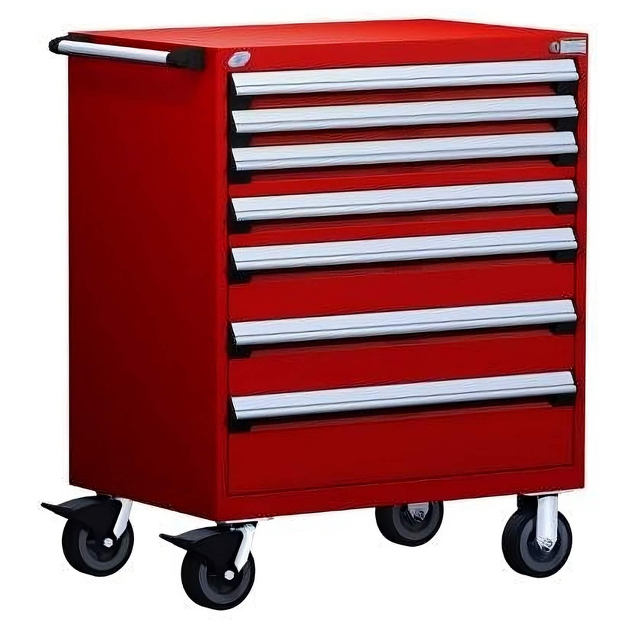 7-Drawer Heavy-Duty Mobile Cabinet, 30"W x 21"D x 45.5"H - Without Dividers