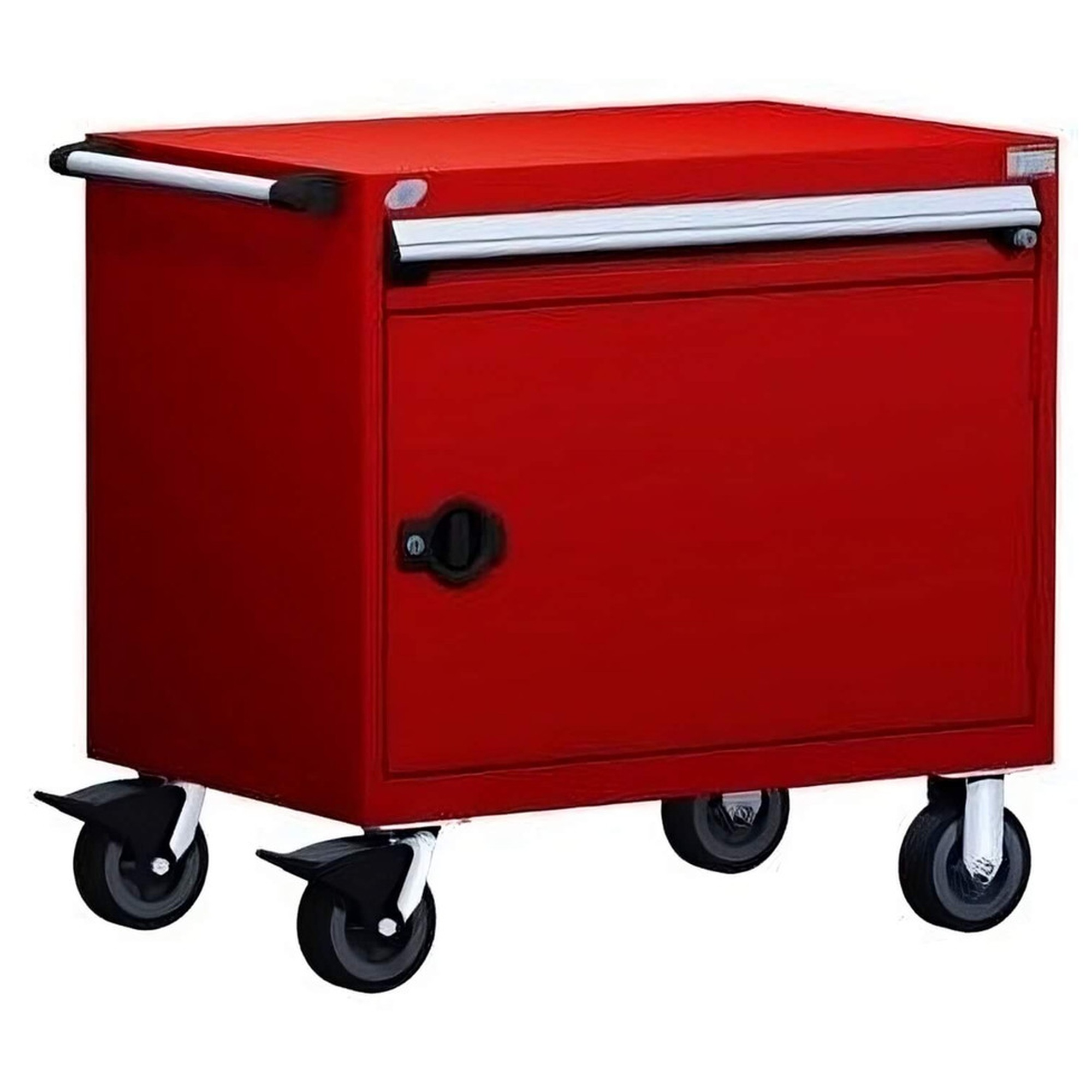 1-Drawer Heavy-Duty Mobile Cabinet, 30"W x 27"D x 35.5"H - With Dividers